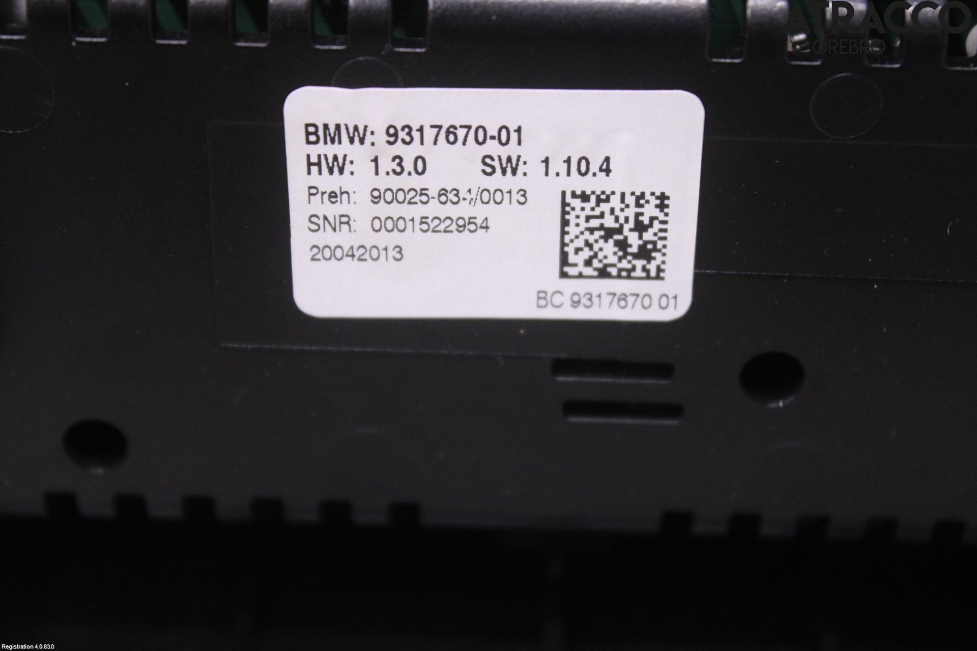 BMW 5 F10/F11/F18 09-17 Varme Ac Betjening-Display