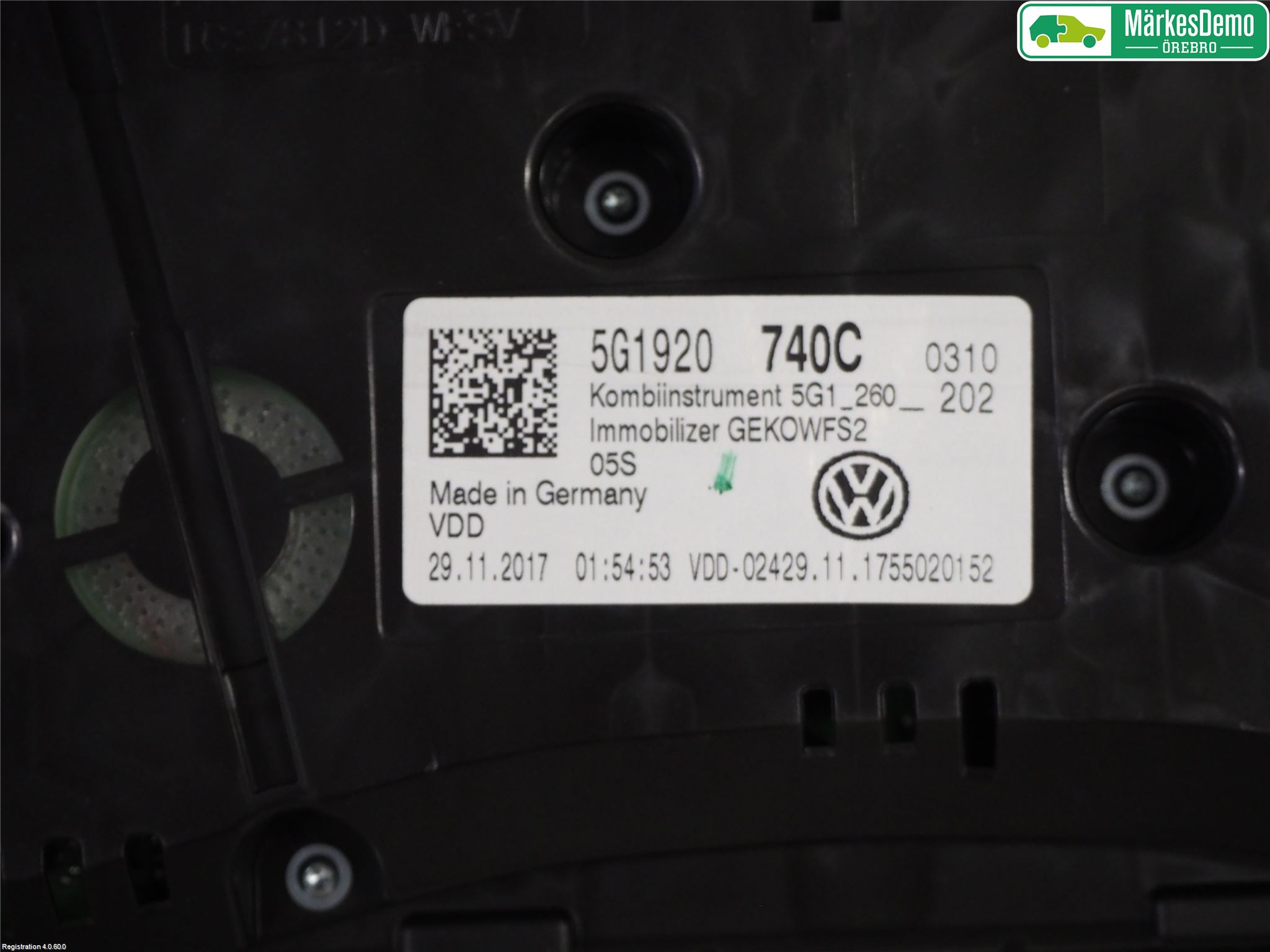 Volkswagen VW GOLF / E-GOLF VII 13-20 Instr Kombinert