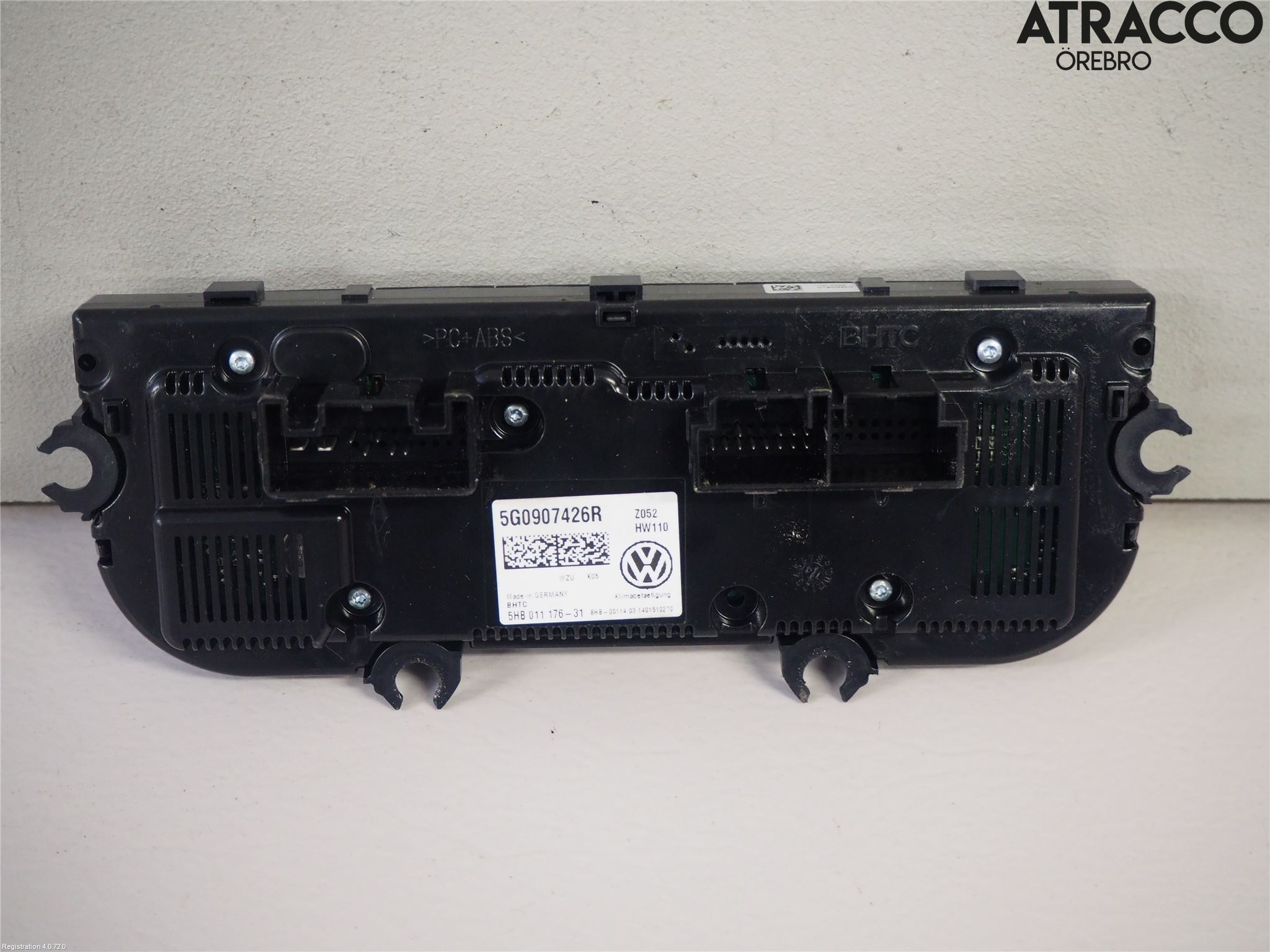 Volkswagen VW GOLF / E-GOLF VII 13-20 Varme Ac Betjening-Display