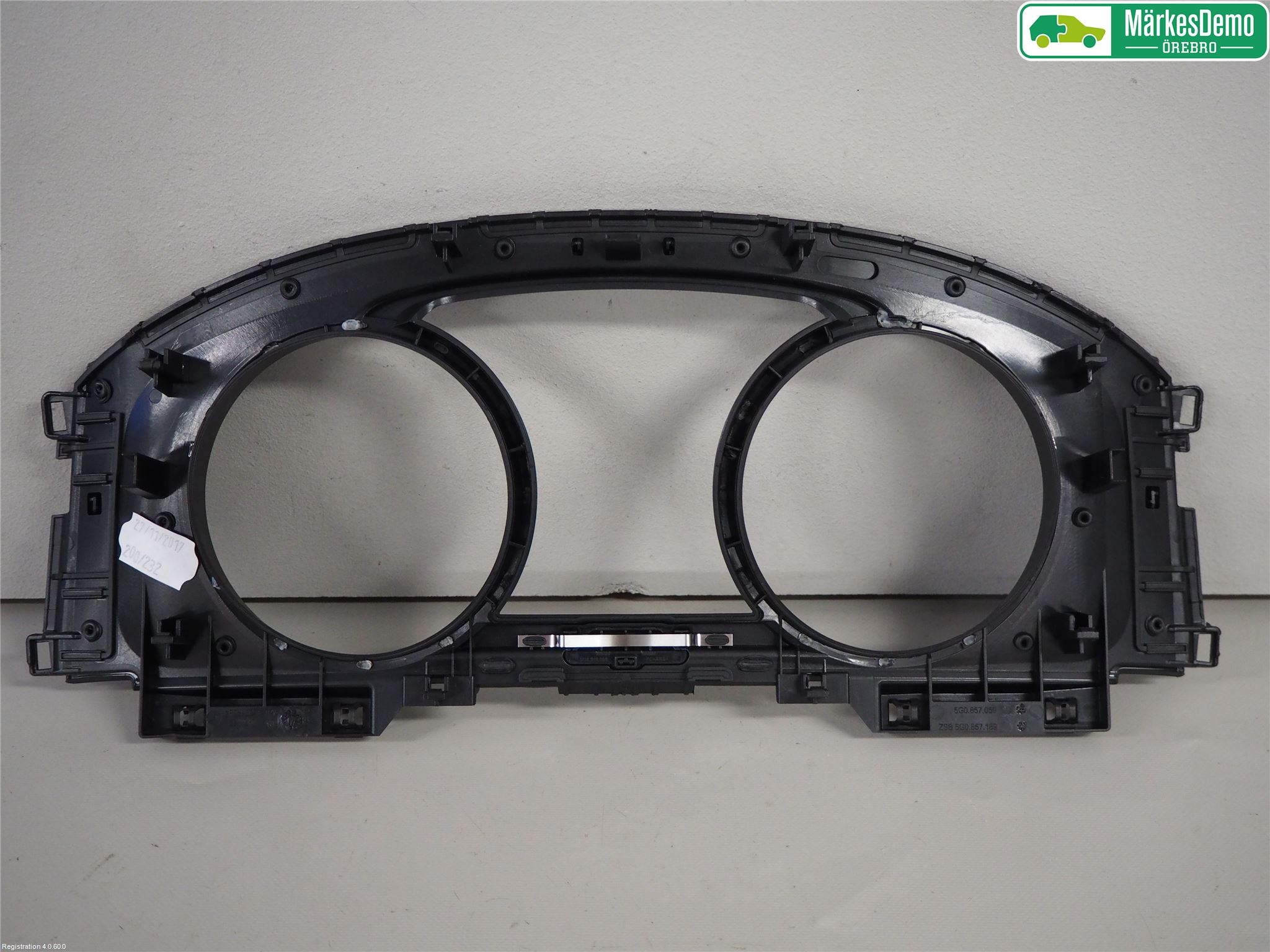 Volkswagen VW GOLF / E-GOLF VII 13-20 Instrument Ramme