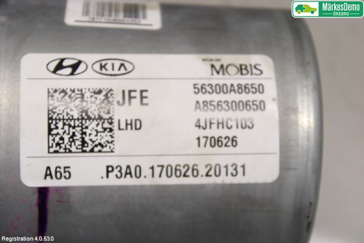 Kia OPTIMA 16-20 Rattakselaggregat Innebygd Servo