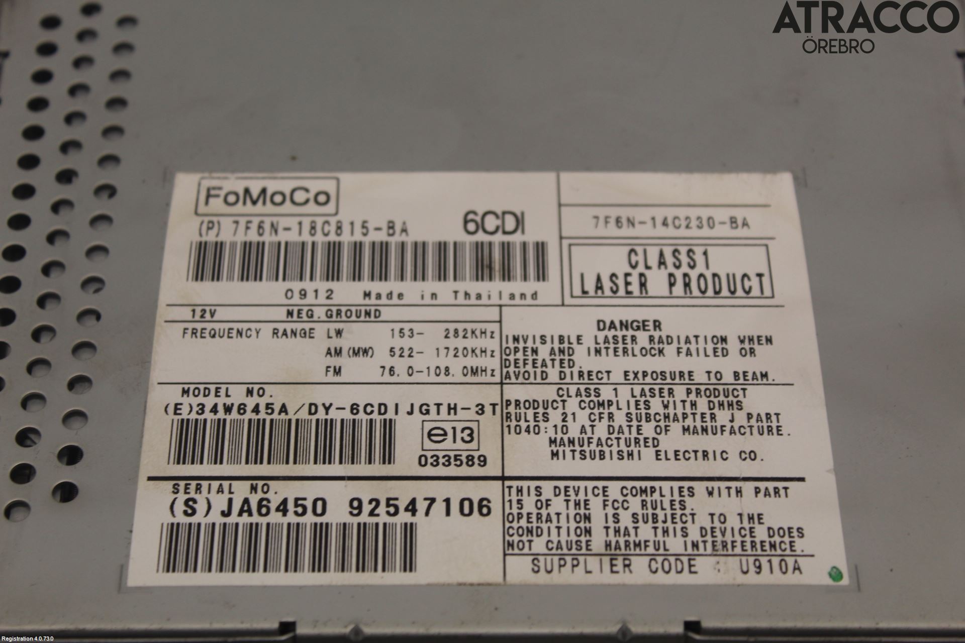 Jaguar XF 08-15 Stereo Radio