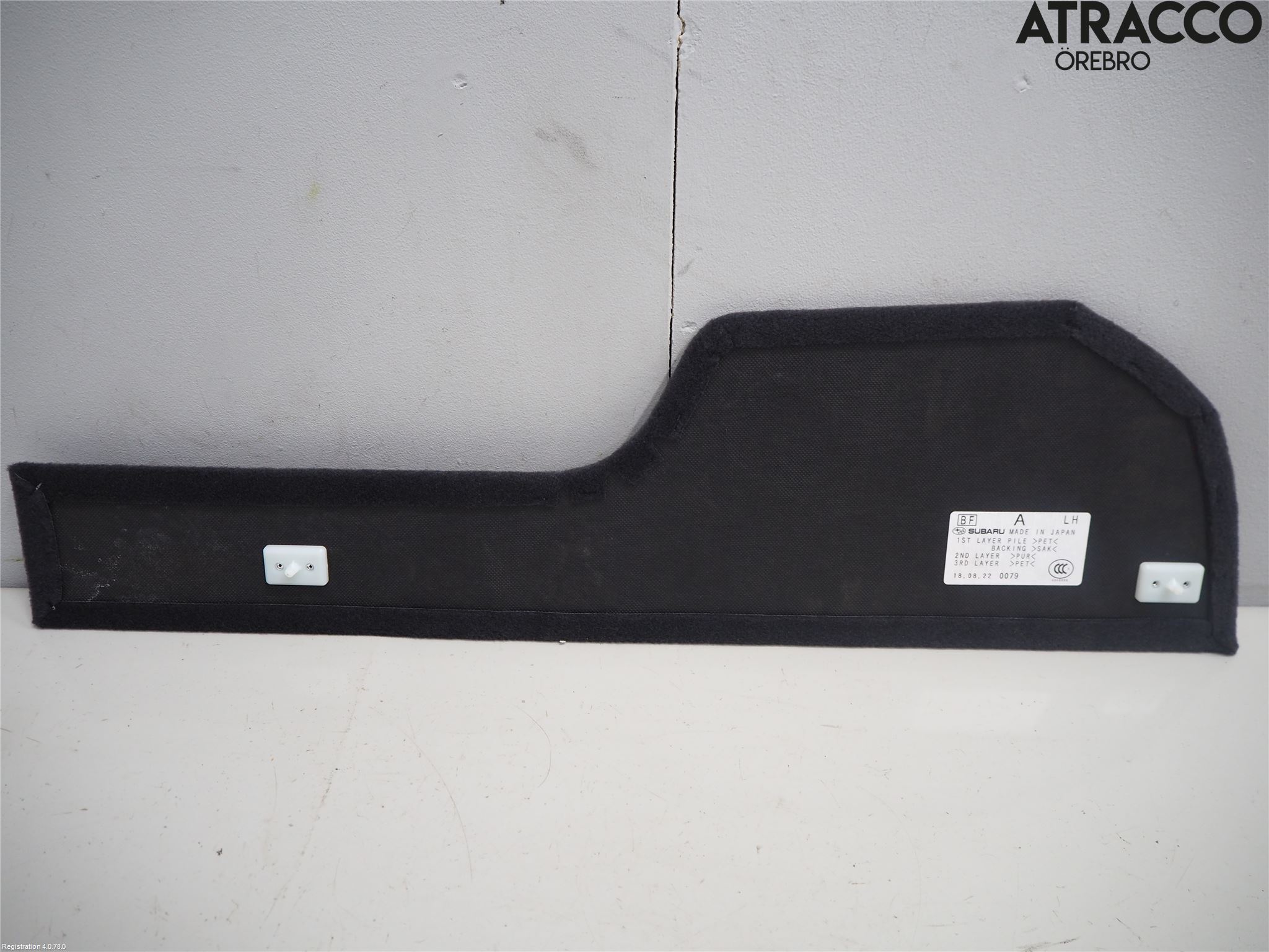 Subaru OUTBACK 15-20 Innr Sidetrekk-Deksel