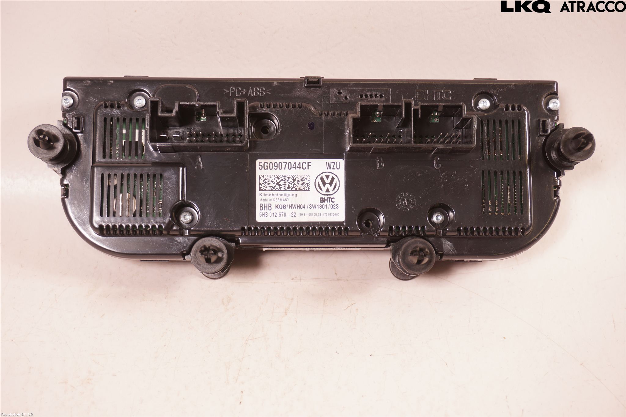 Volkswagen VW GOLF / E-GOLF VII 13-20 Varme Ac Betjening-Display