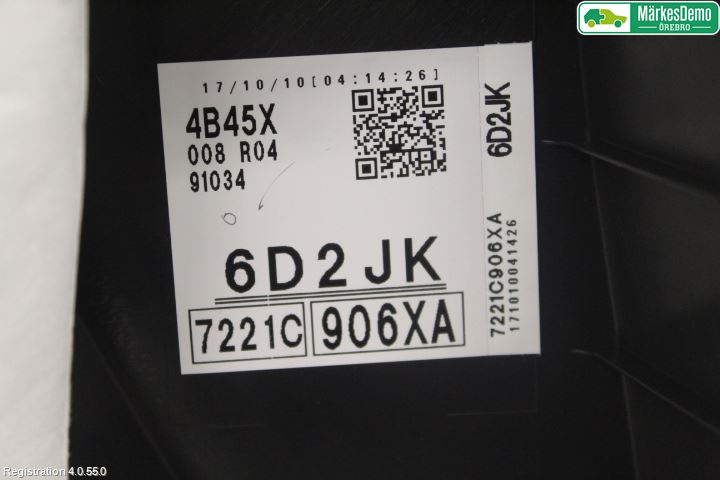 Mitsubishi OUTLANDER 13-21 Innr Dørtrekk Høyre