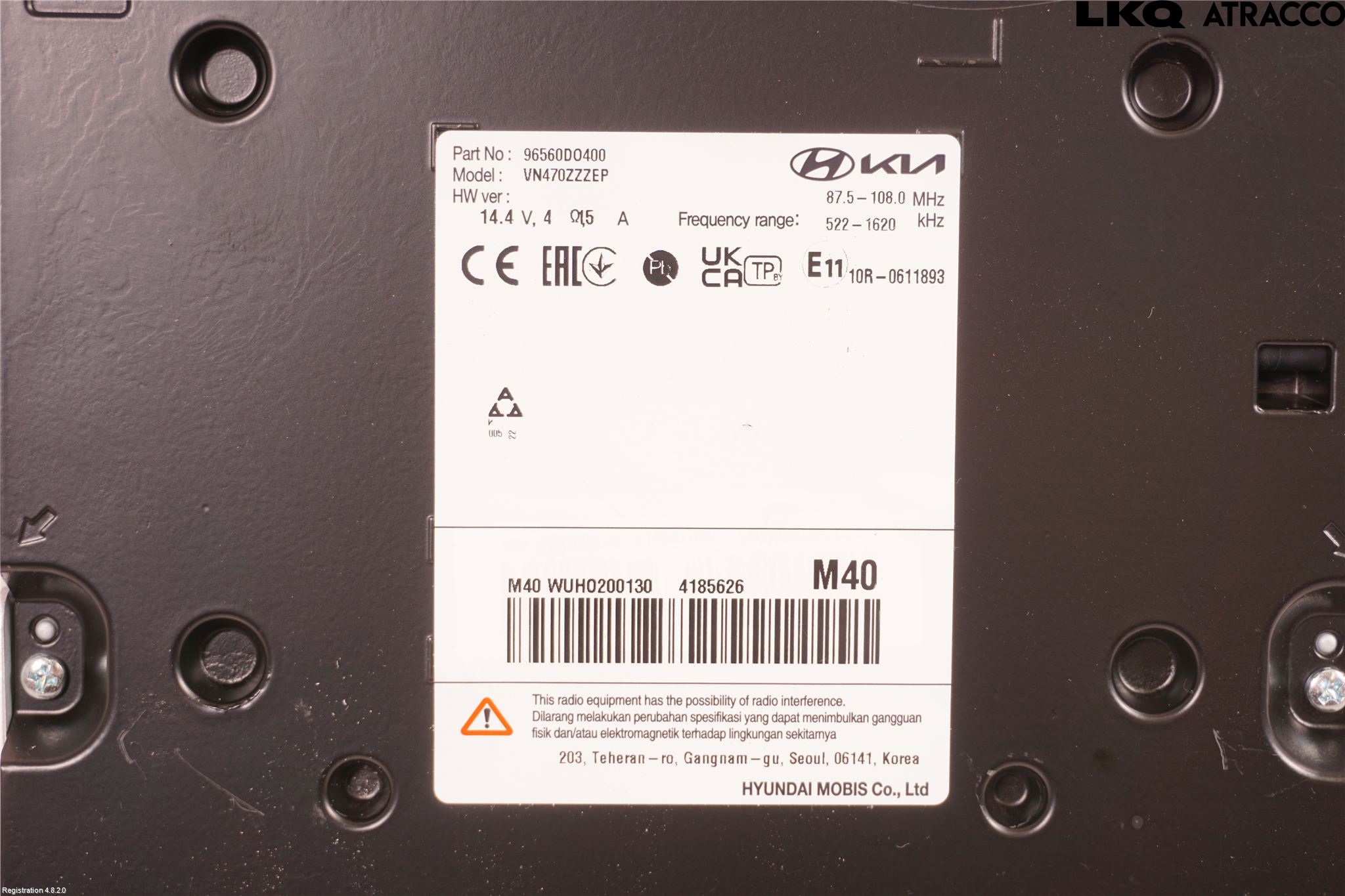 Kia EV9 24- Styrenhet Multimedia