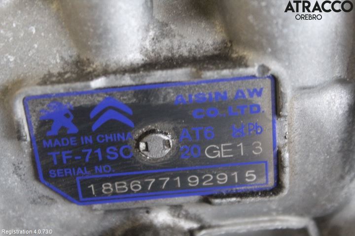 Citroen C4 CACTUS 14-20 Gearkasse Automat