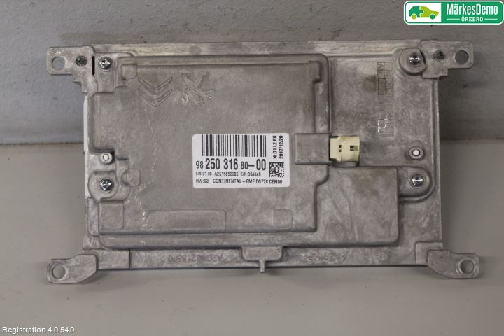 Citroen JUMPY/E-JUMPY 16- Instr Skjerm Dvd-Gps-Ac-Tlf