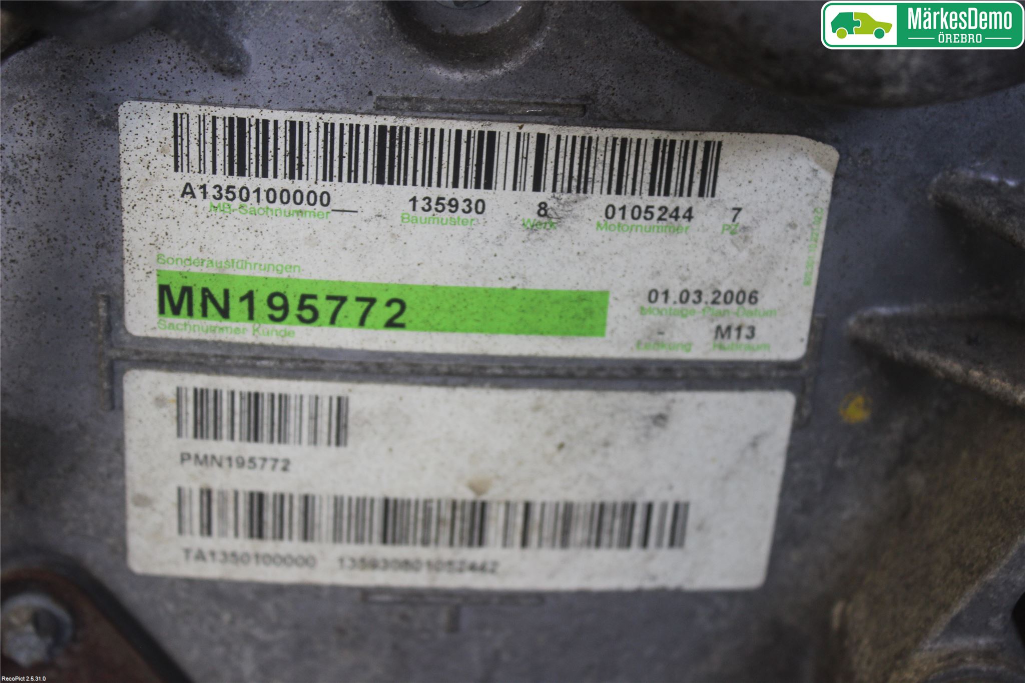 Mitsubishi COLT   04-08 Motor Bensin