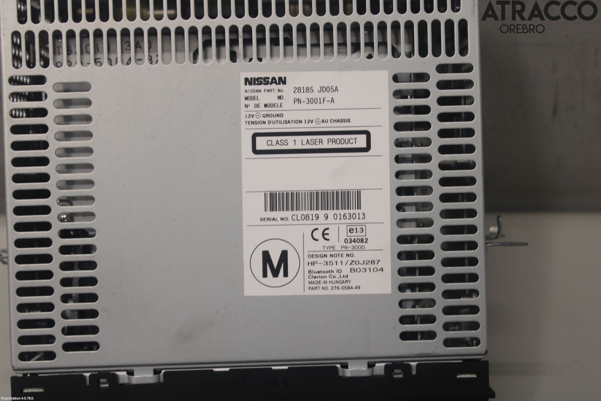 Nissan QASHQAI   07-10 Stereo Radio Med Cd