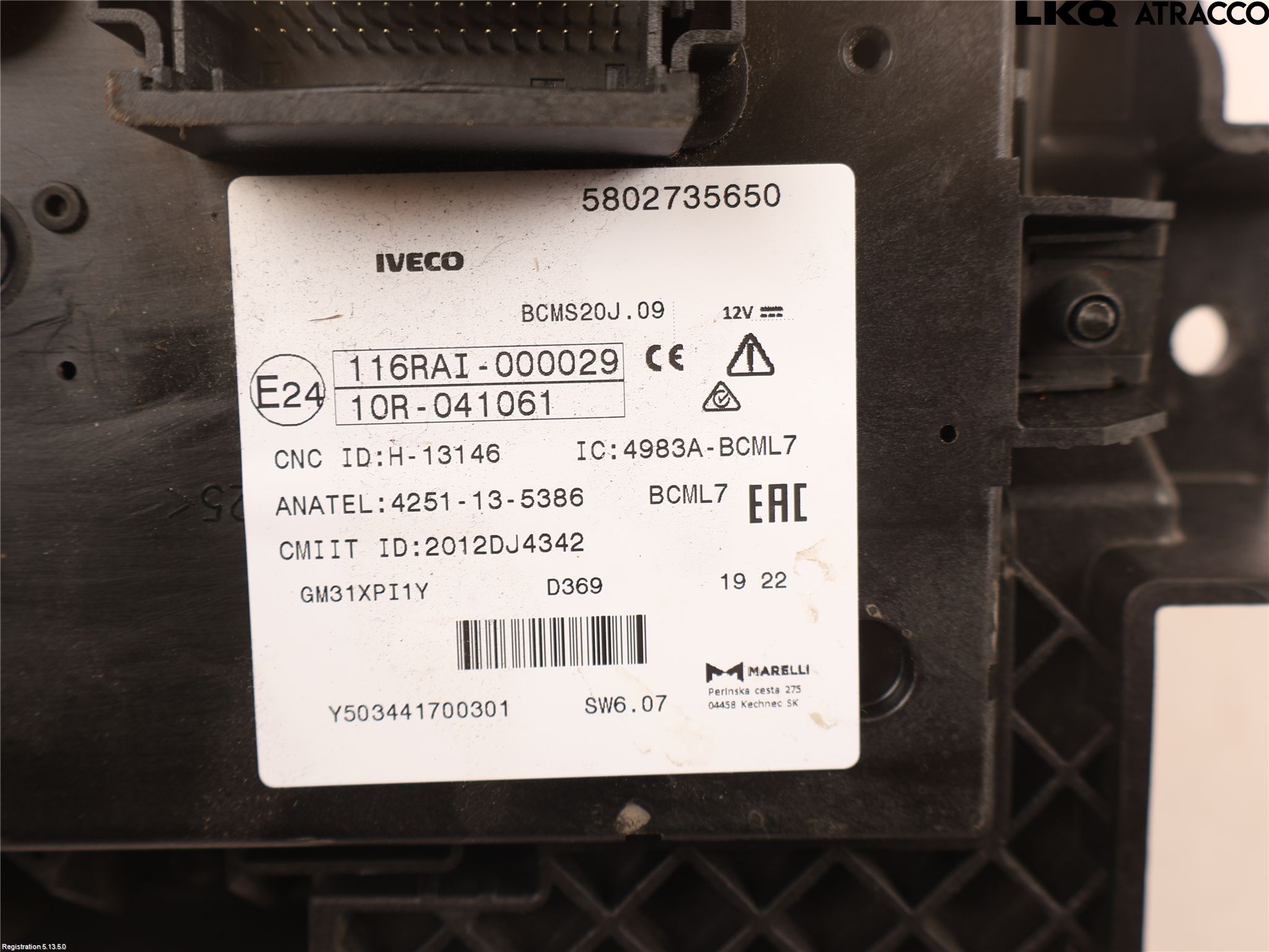 Iveco DAILY 14->> Sikringsboks - Elsentral