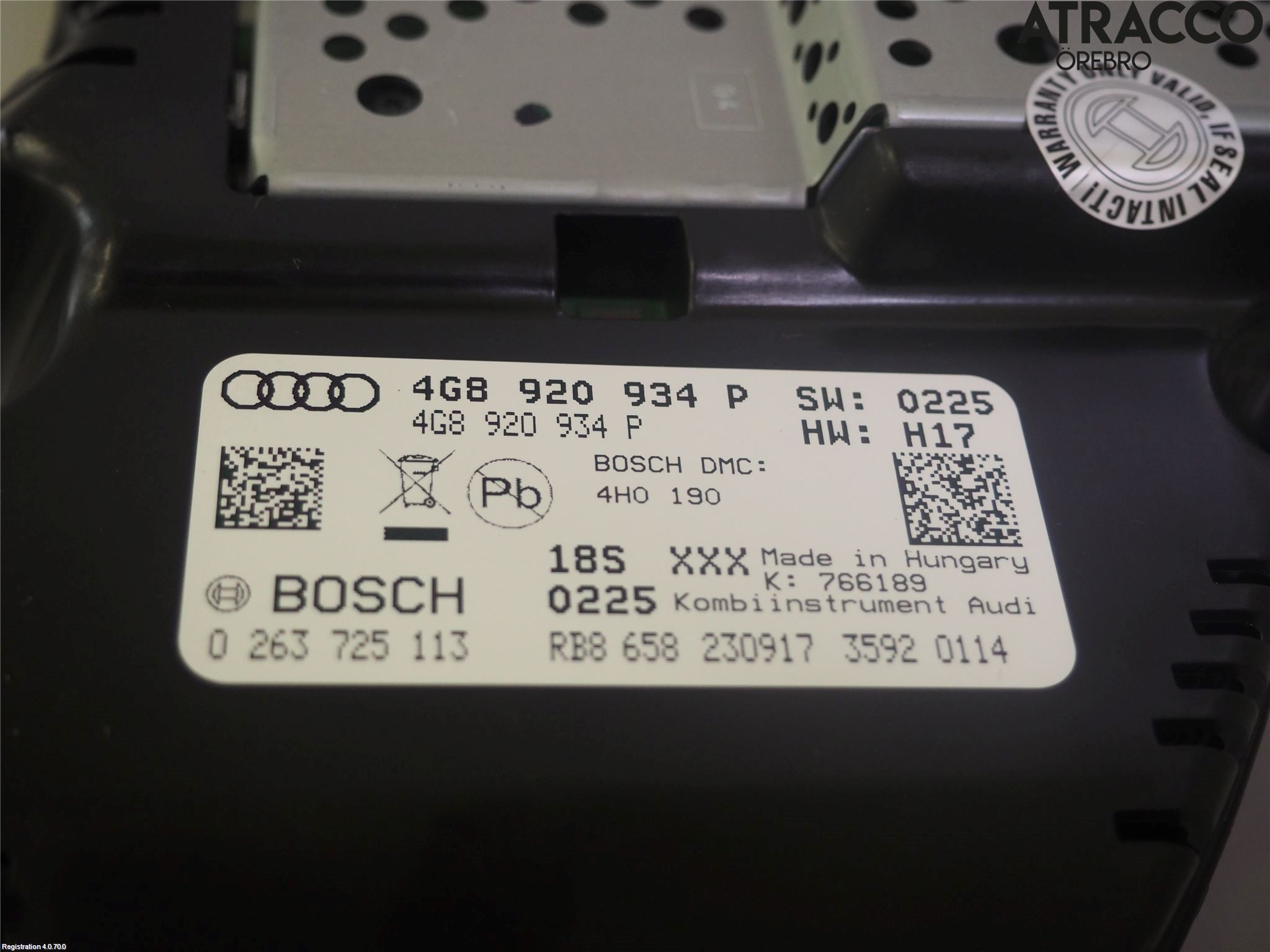 Audi A7/S7 4G 11-17 Instr Kombinert