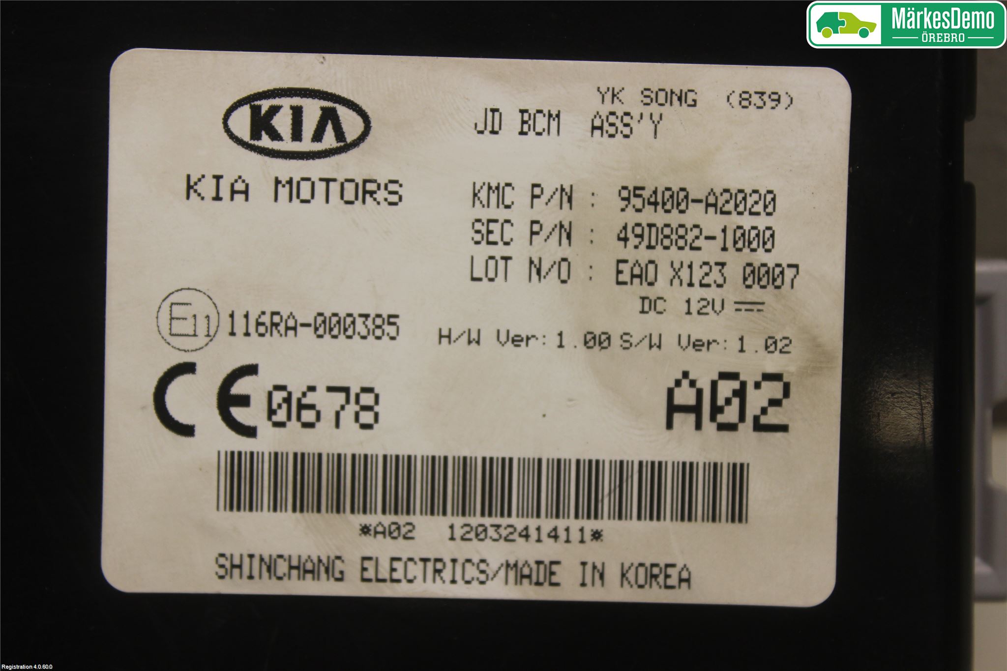Kia CEED 12-18 Styreenhet Øvrig