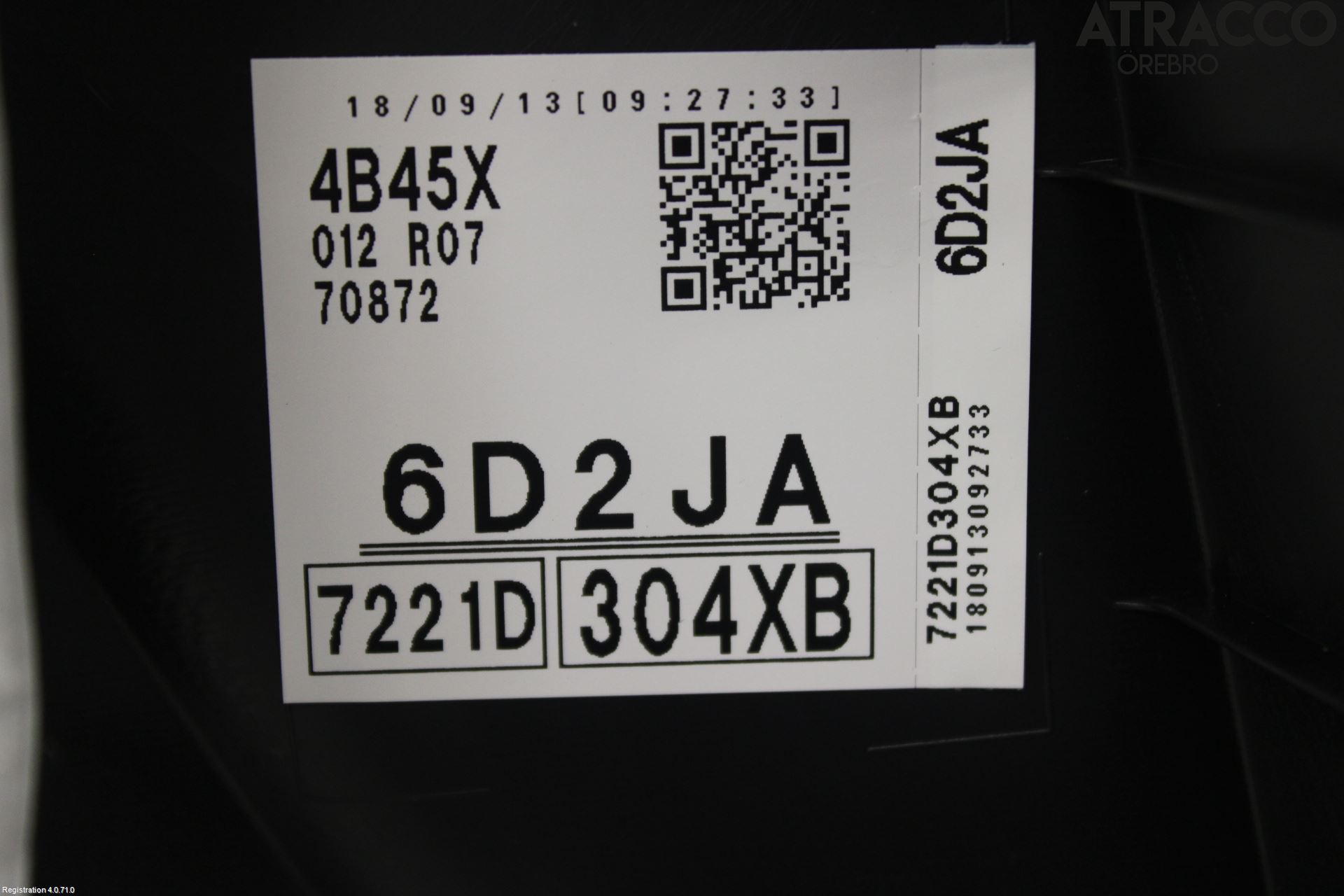 Mitsubishi OUTLANDER 13-21 Innr Dørtrekk Høyre