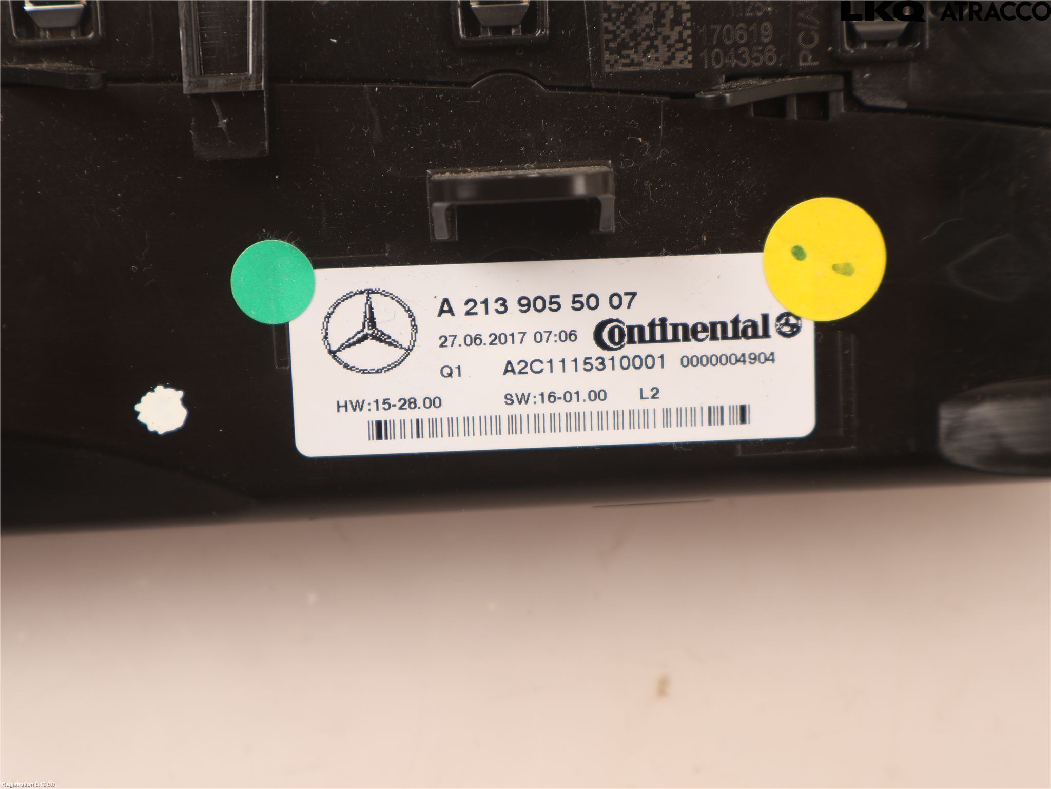 Mercedes-Benz MB E-KLASS (W213) 16-23 Varme Ac Betjening-Display