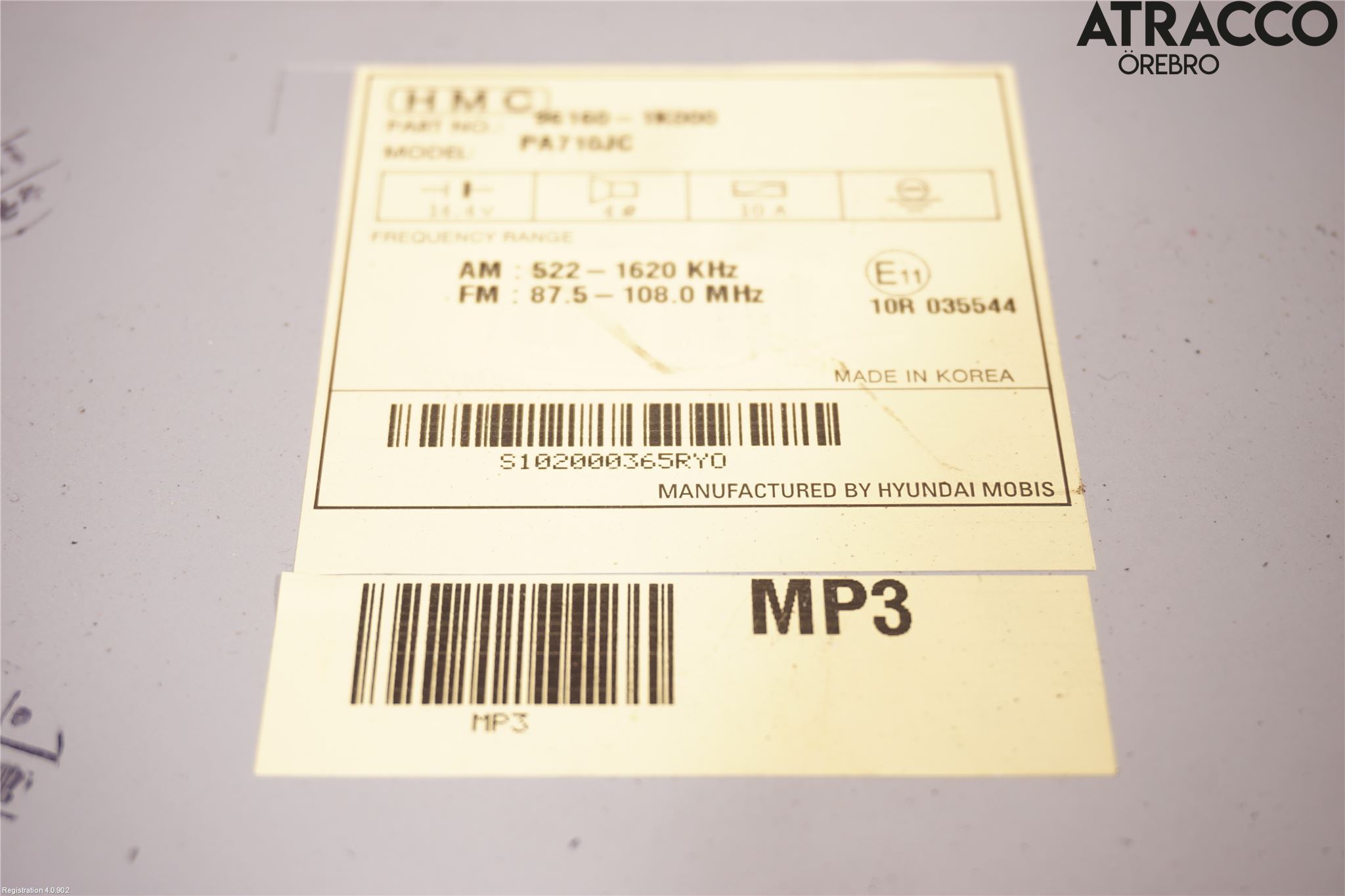 Hyundai ix20 Stereo Radio Med Cd