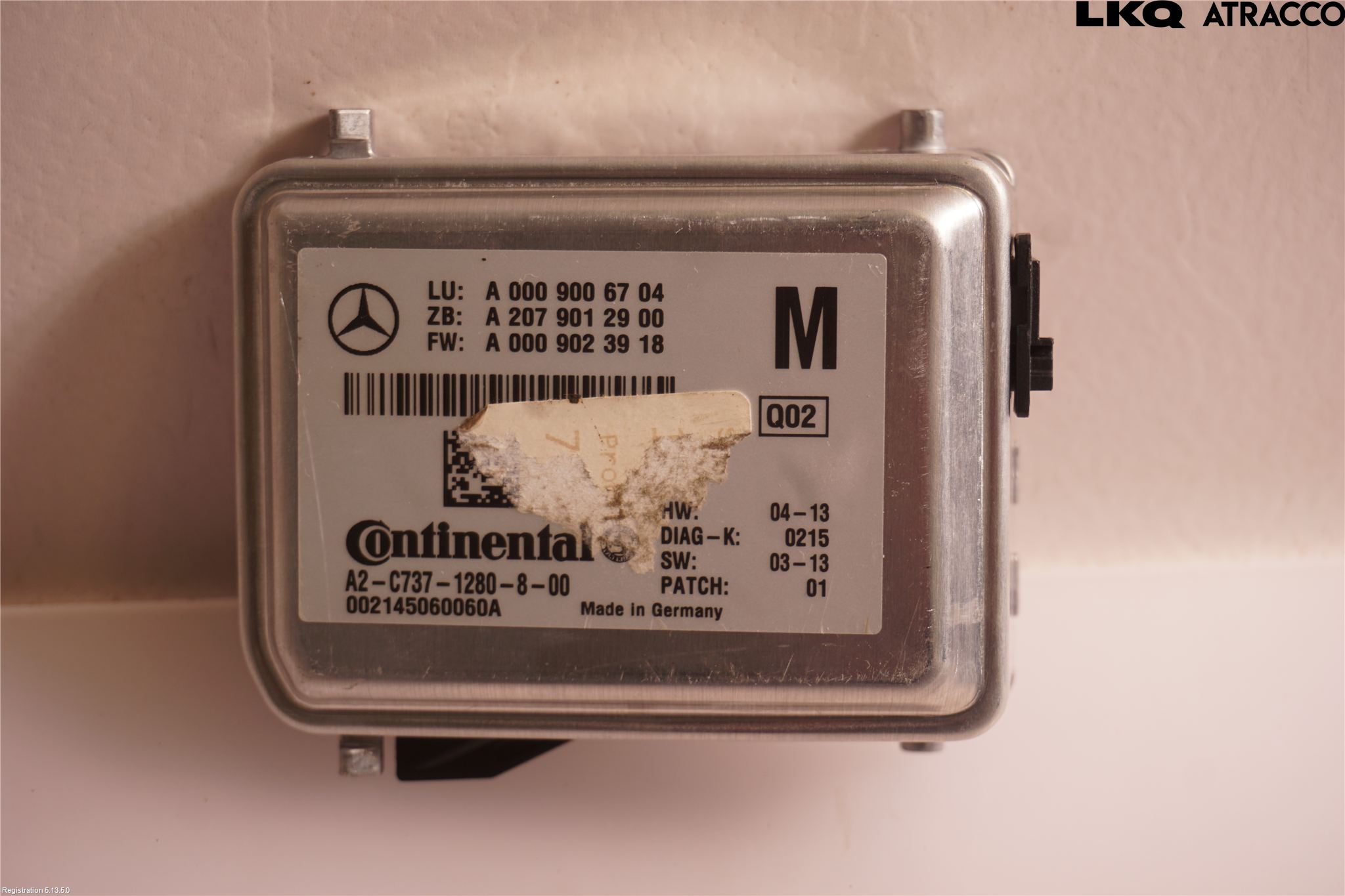 Mercedes-Benz MB E-KLASS (W212) 09-16 Sensor Kollisjonsbeskyttelse