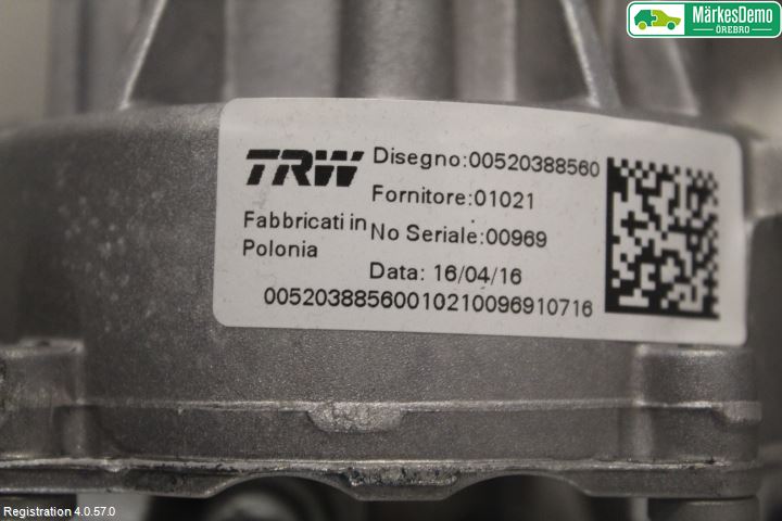 Fiat TIPO/CROSS 16- Rattakselaggregat Innebygd Servo