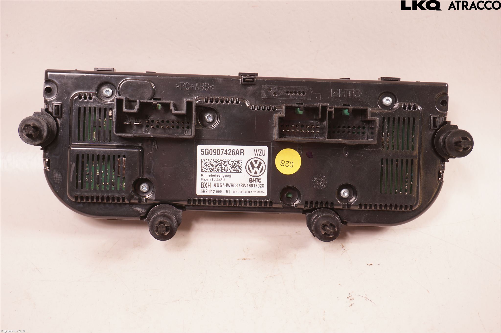 Volkswagen VW GOLF / E-GOLF VII 13-20 Varme Ac Betjening-Display