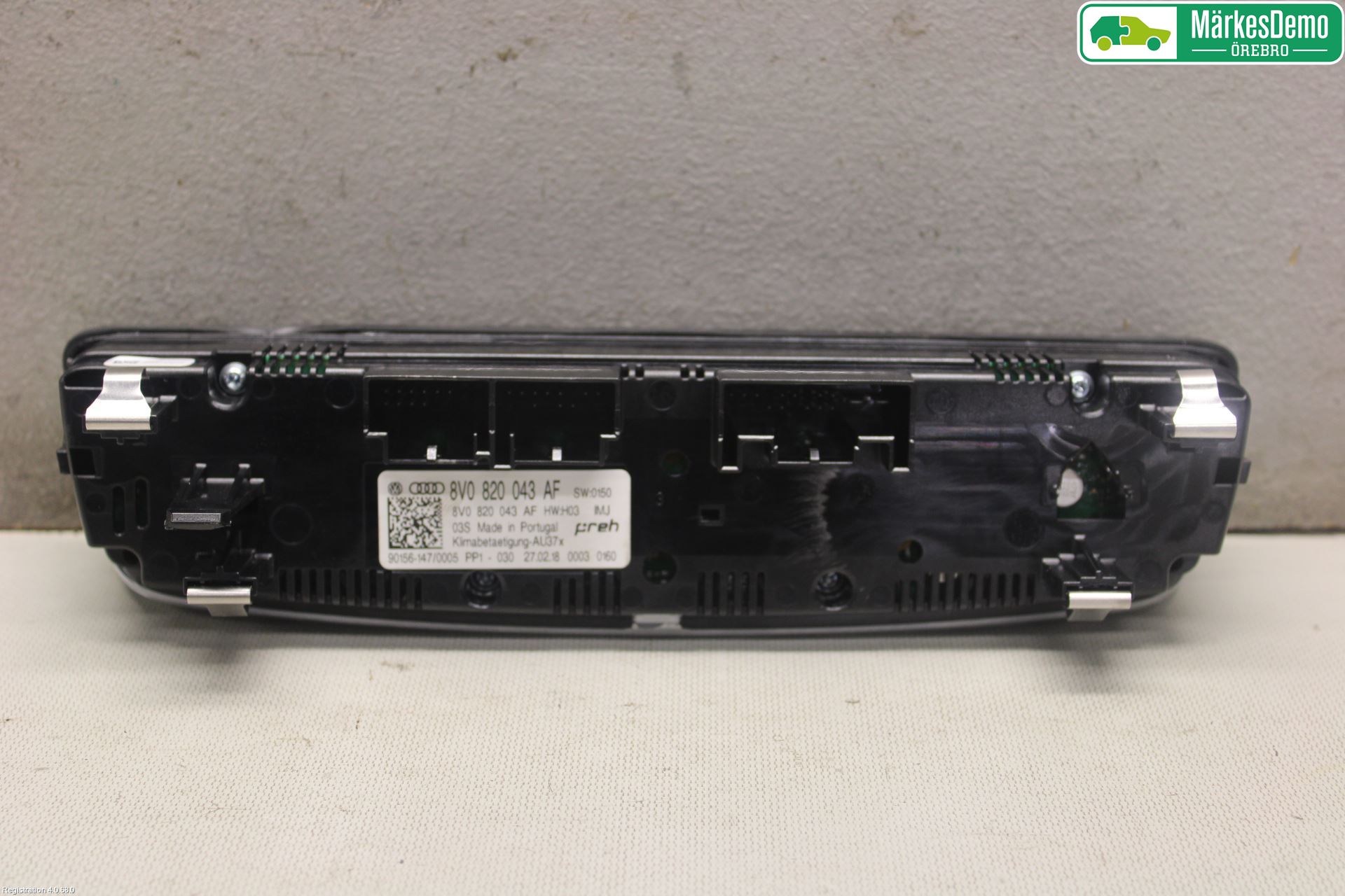Audi A3/S3 8V 13-20 Varme Ac Betjening-Display