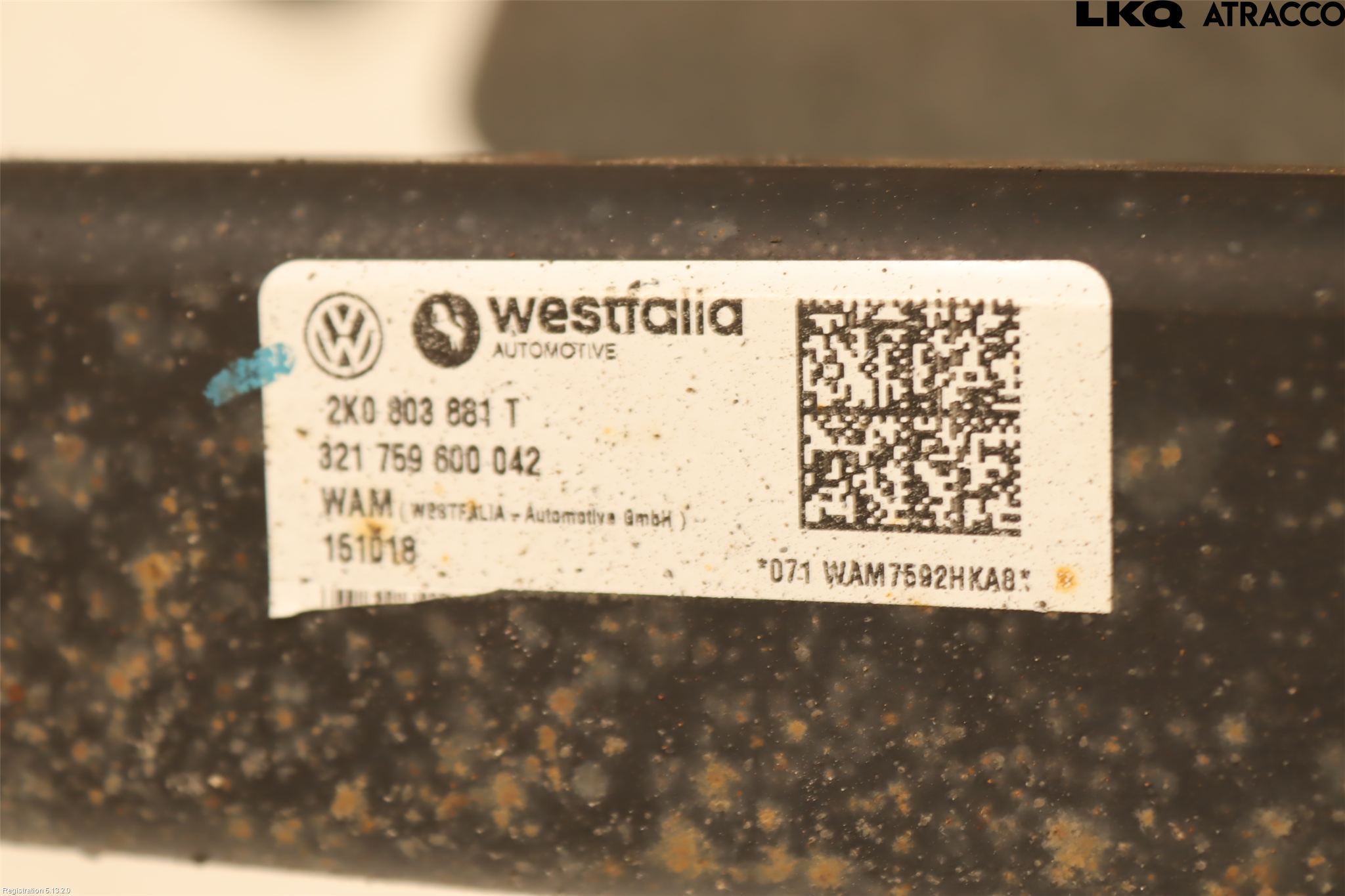 Volkswagen VW CADDY 16-20 Tilhengerfeste