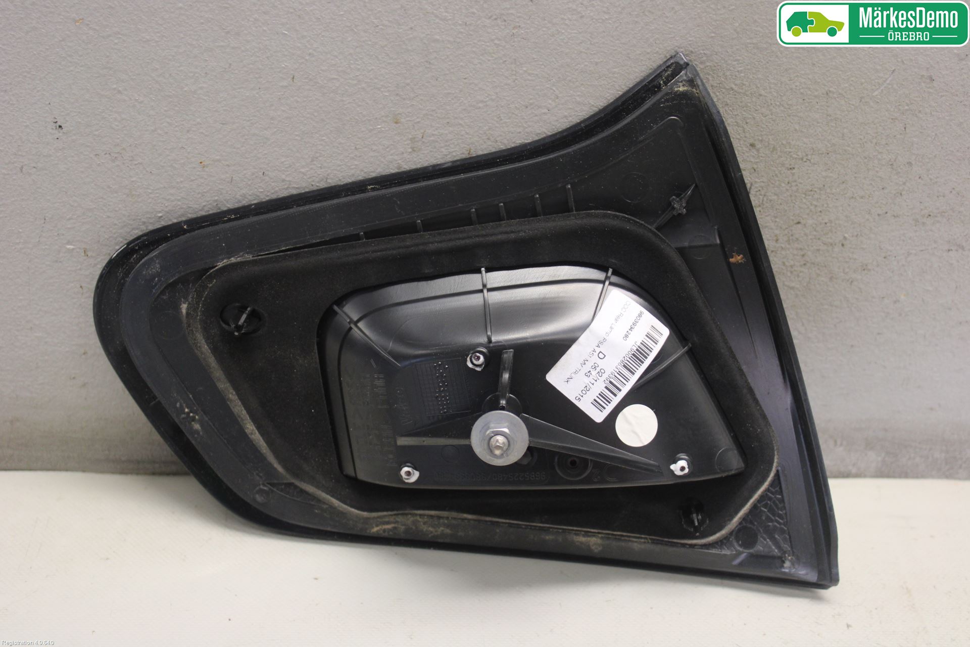Citroen C3 10-17 Baklykt Høyre  På Luke(Indre)