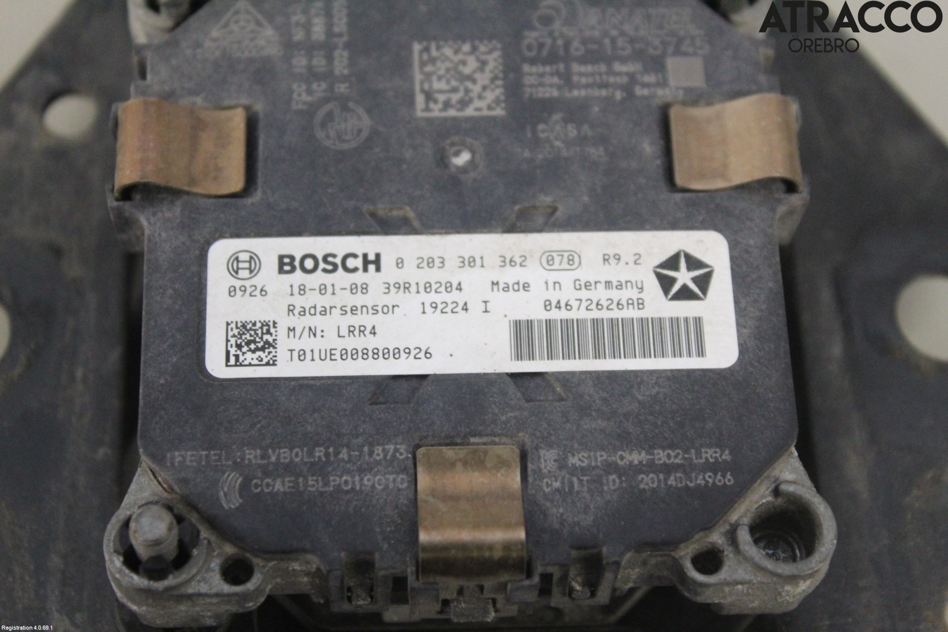 Dodge DURANGO Sensor Kollisjonsbeskyttelse