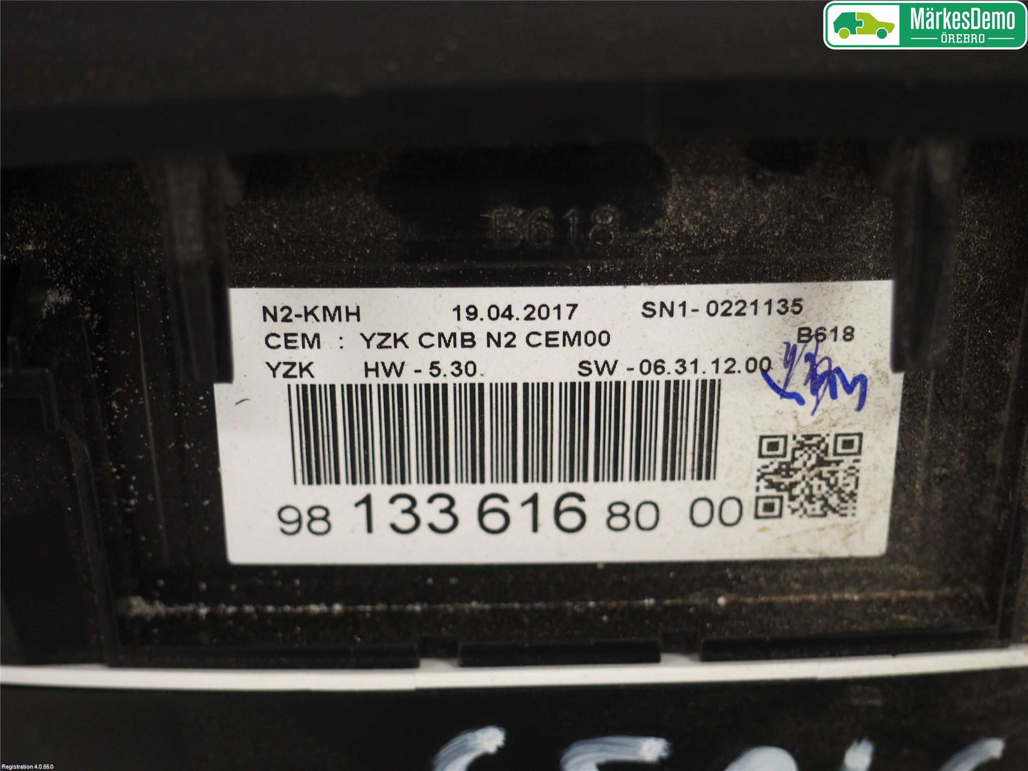 Citroen COTROEN C3 17-24 Instr Kombinert