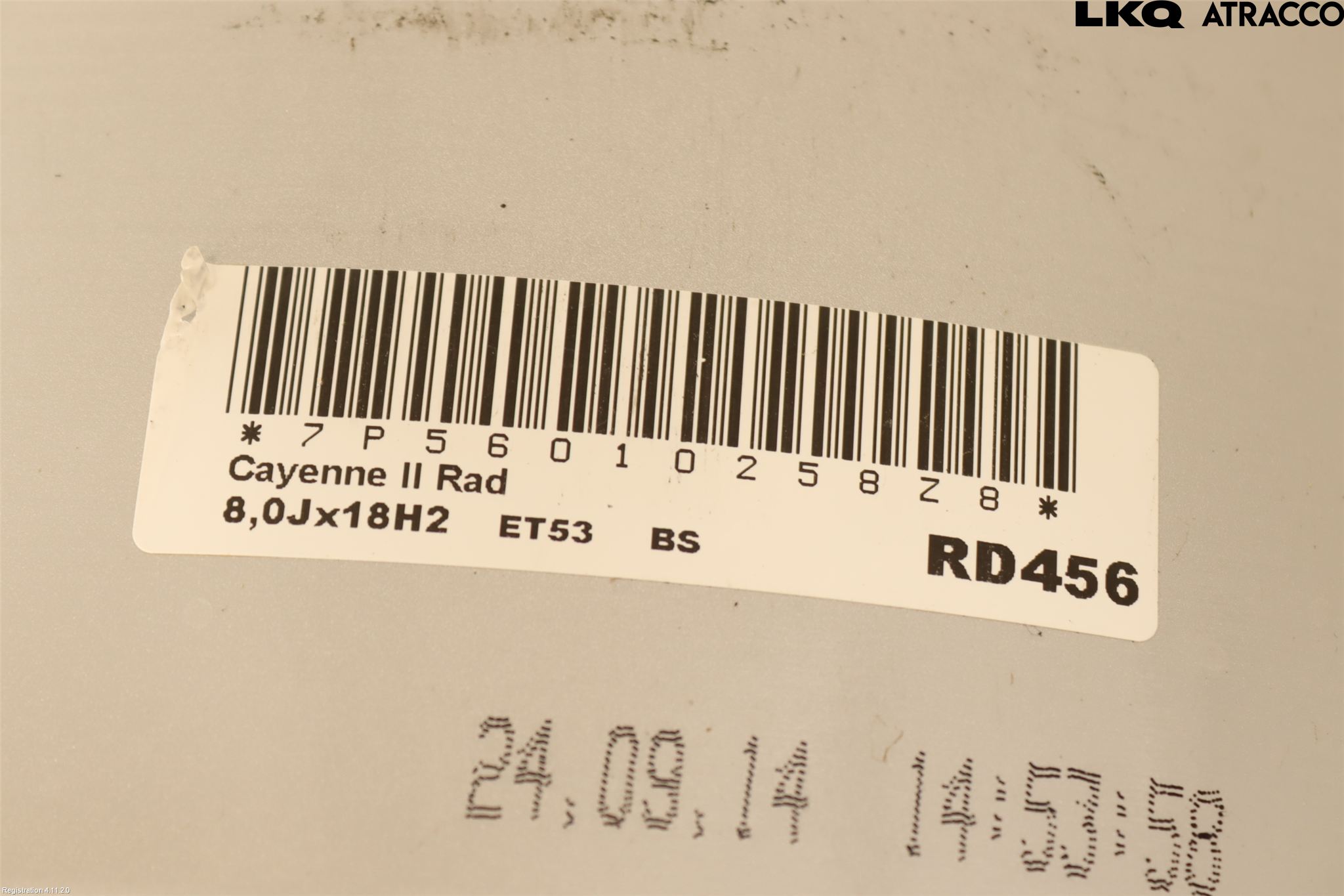 Porsche CAYENNE 03- Felg Aluminium
