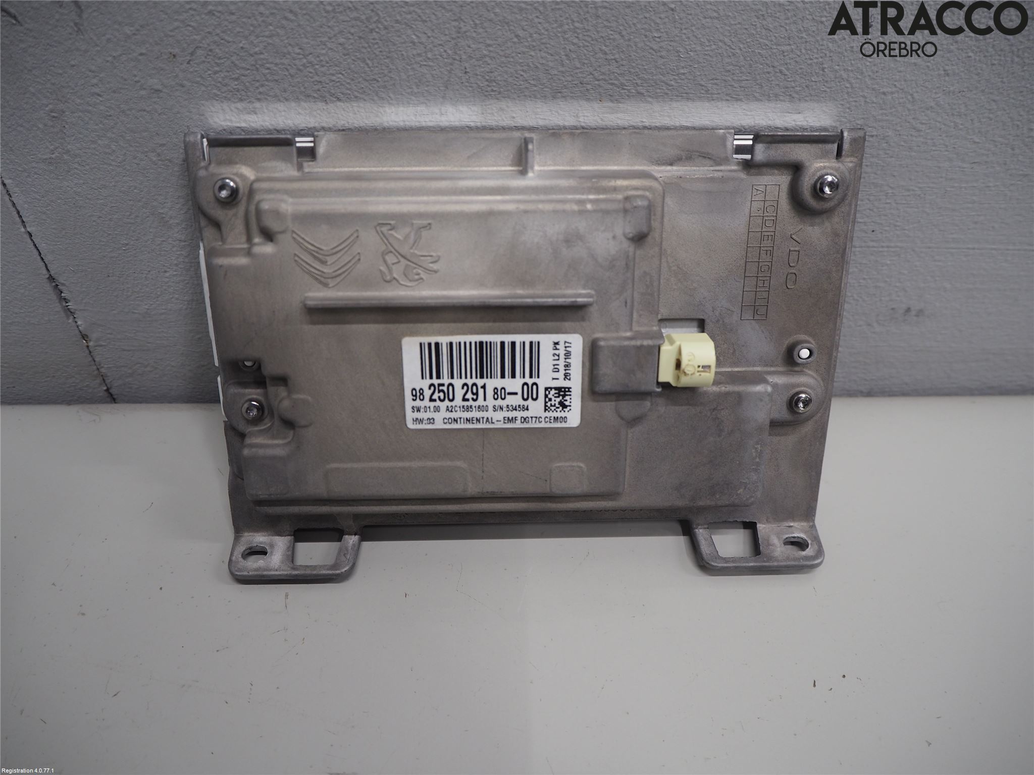 Peugeot PEUGOT 208 16-19 Instr Skjerm Dvd-Gps-Ac-Tlf