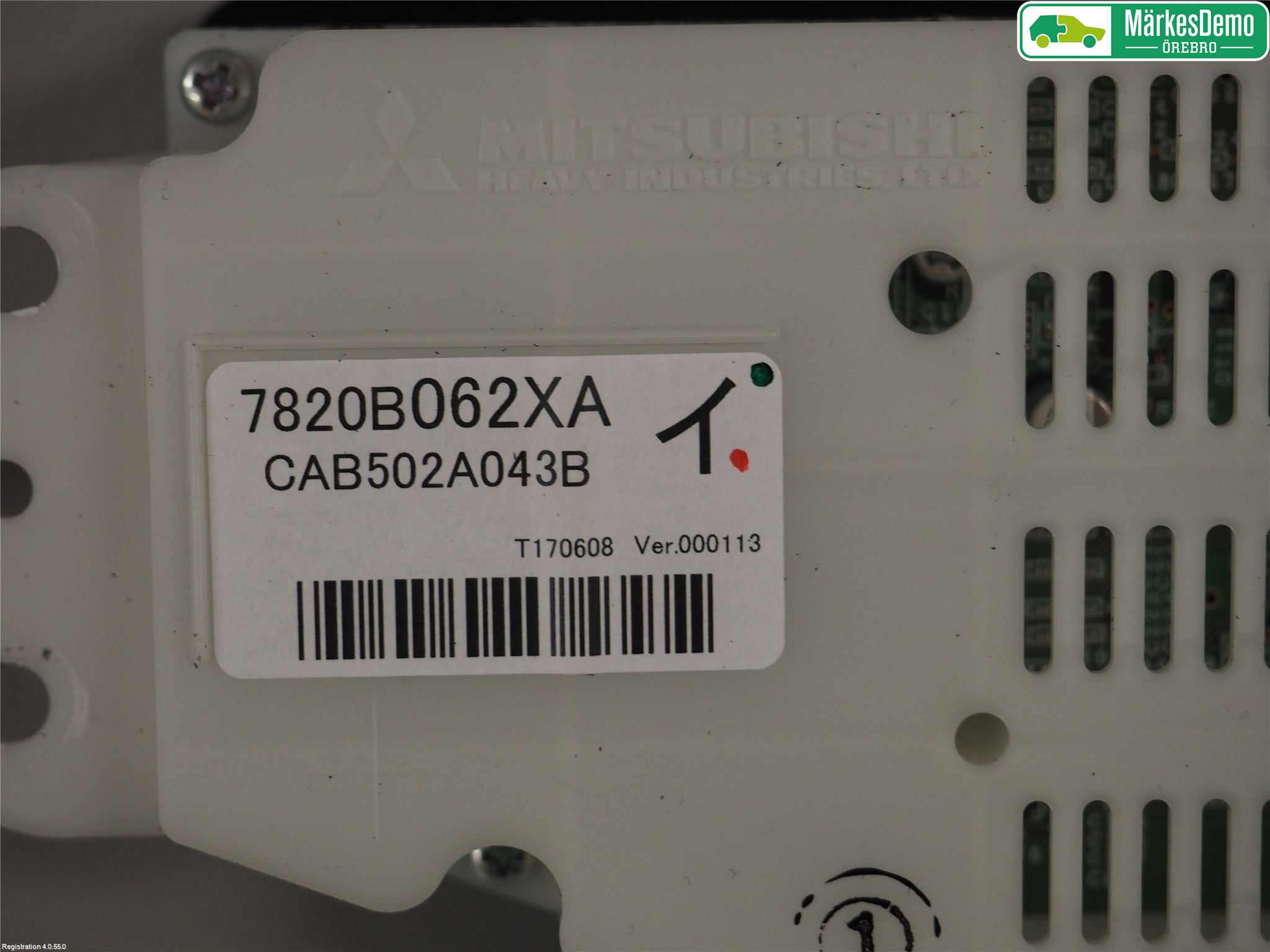 Mitsubishi OUTLANDER 13-21 Varme Ac Betjening-Display