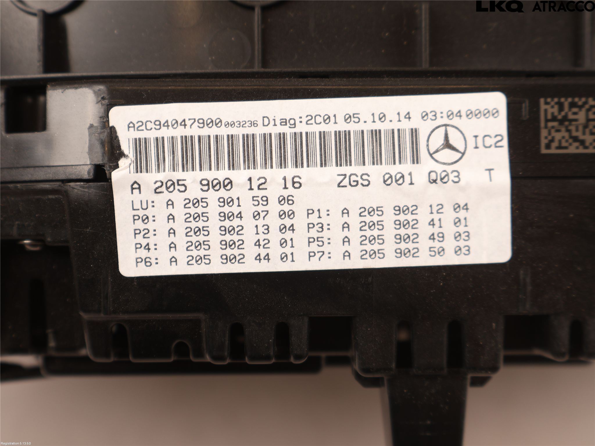 Mercedes-Benz MB C-KLASS (W205) 14-21 Instr Kombinert