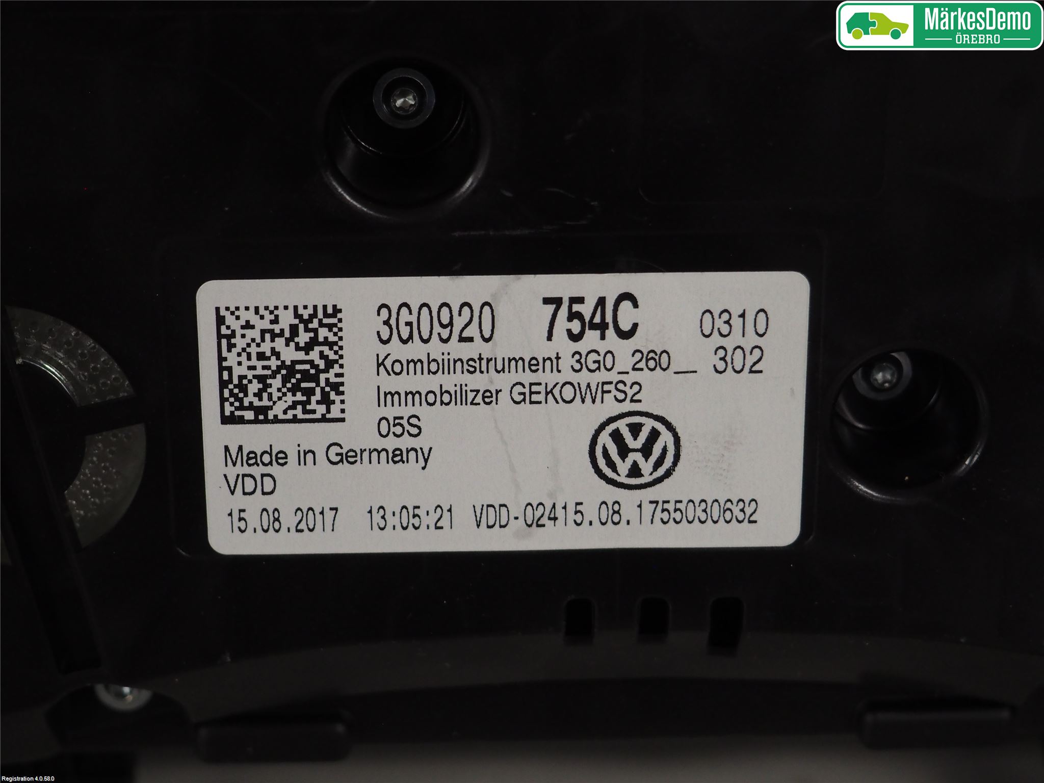 Volkswagen VW PASSAT 15-19 Instr Kombinert