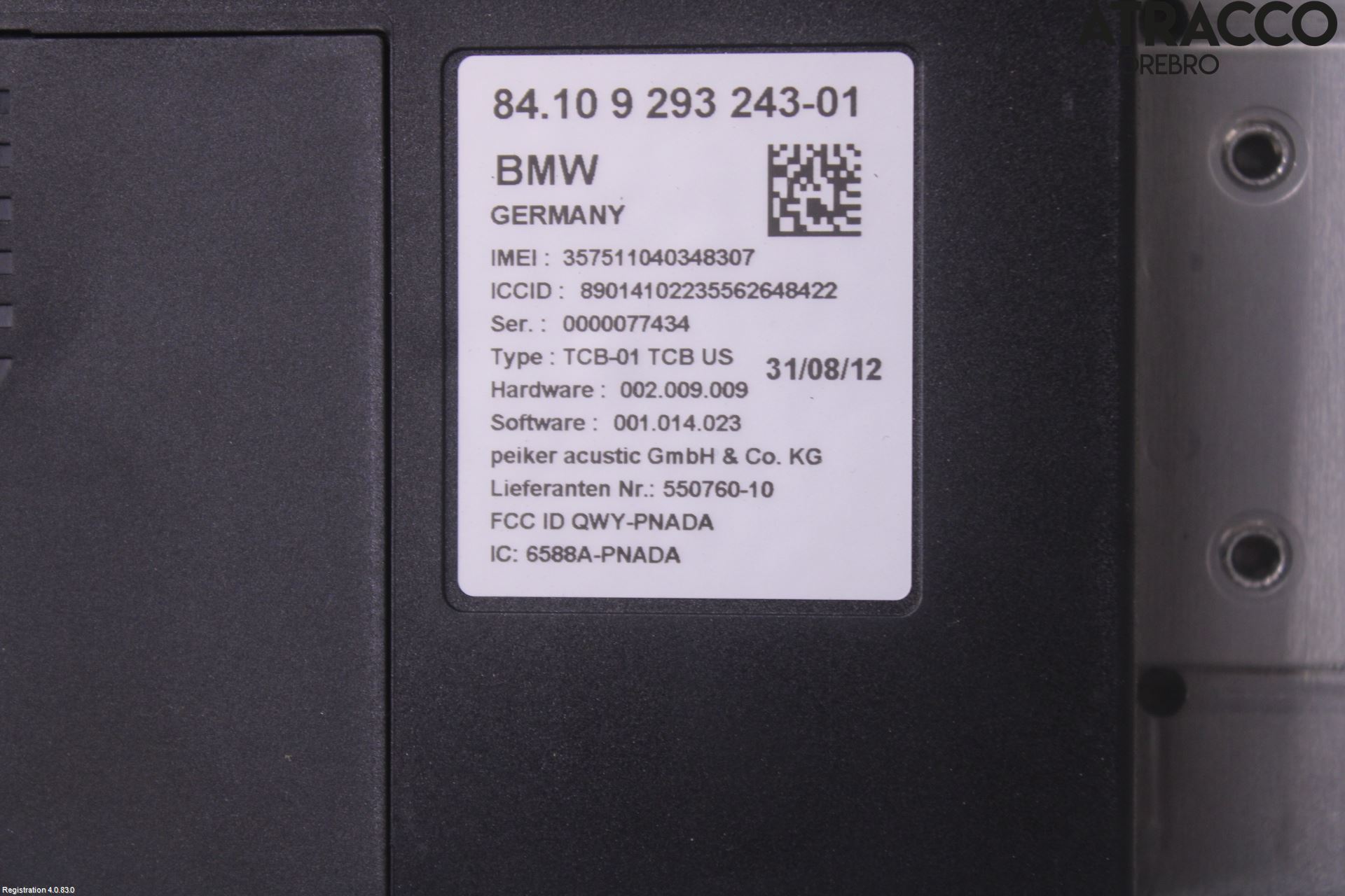 BMW 5 F10/F11/F18 09-17 Styreenhet Øvrig