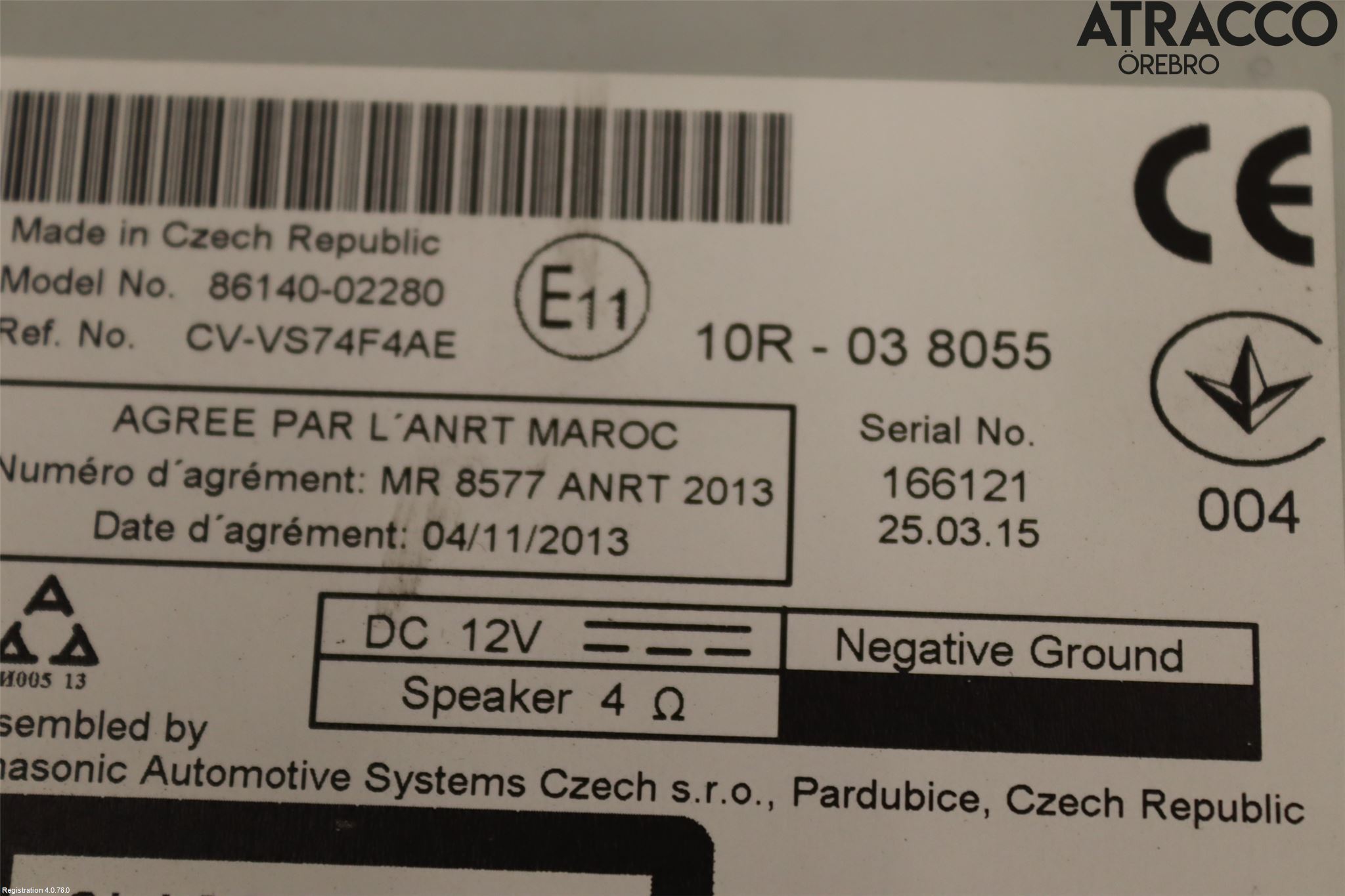 Toyota AURIS 13-19 Stereo Radio