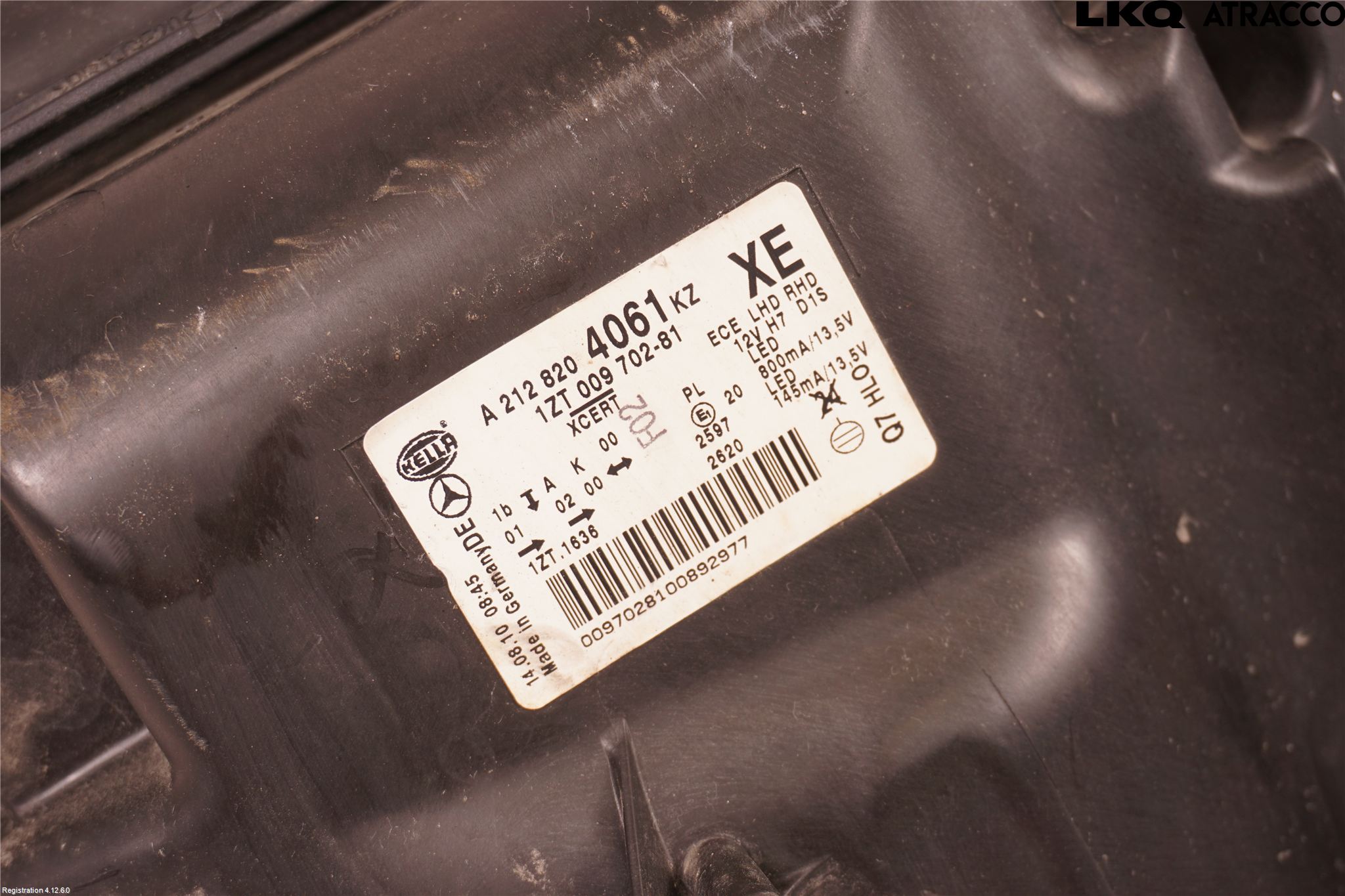 Mercedes-Benz MB E-KLASS (W212) 09-16 Frontlykt Venstre