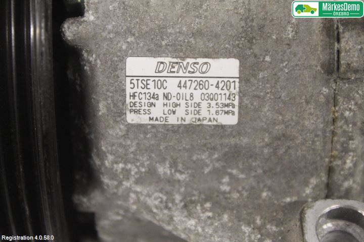 Toyota VERSO-S 11-16 Varme Ac Kompressor