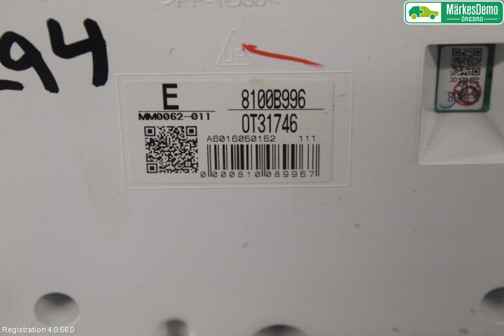 Fiat FULLBACK 16-19 Instr Kombinert