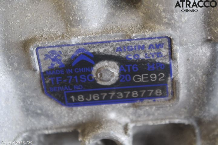 Peugeot 2008 13-20 Gearkasse Automat