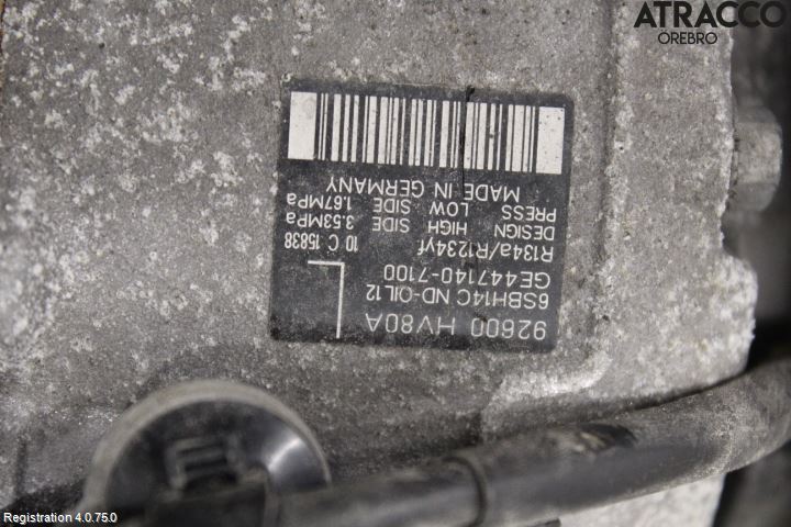 Nissan QASHQAI 17-21 Varme Ac Kompressor