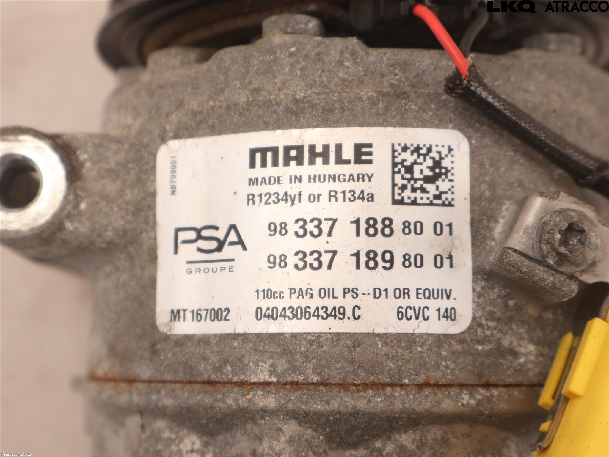 Citroen C4/E-C4 C4X/E-C4X III 21- Varme Ac Kompressor