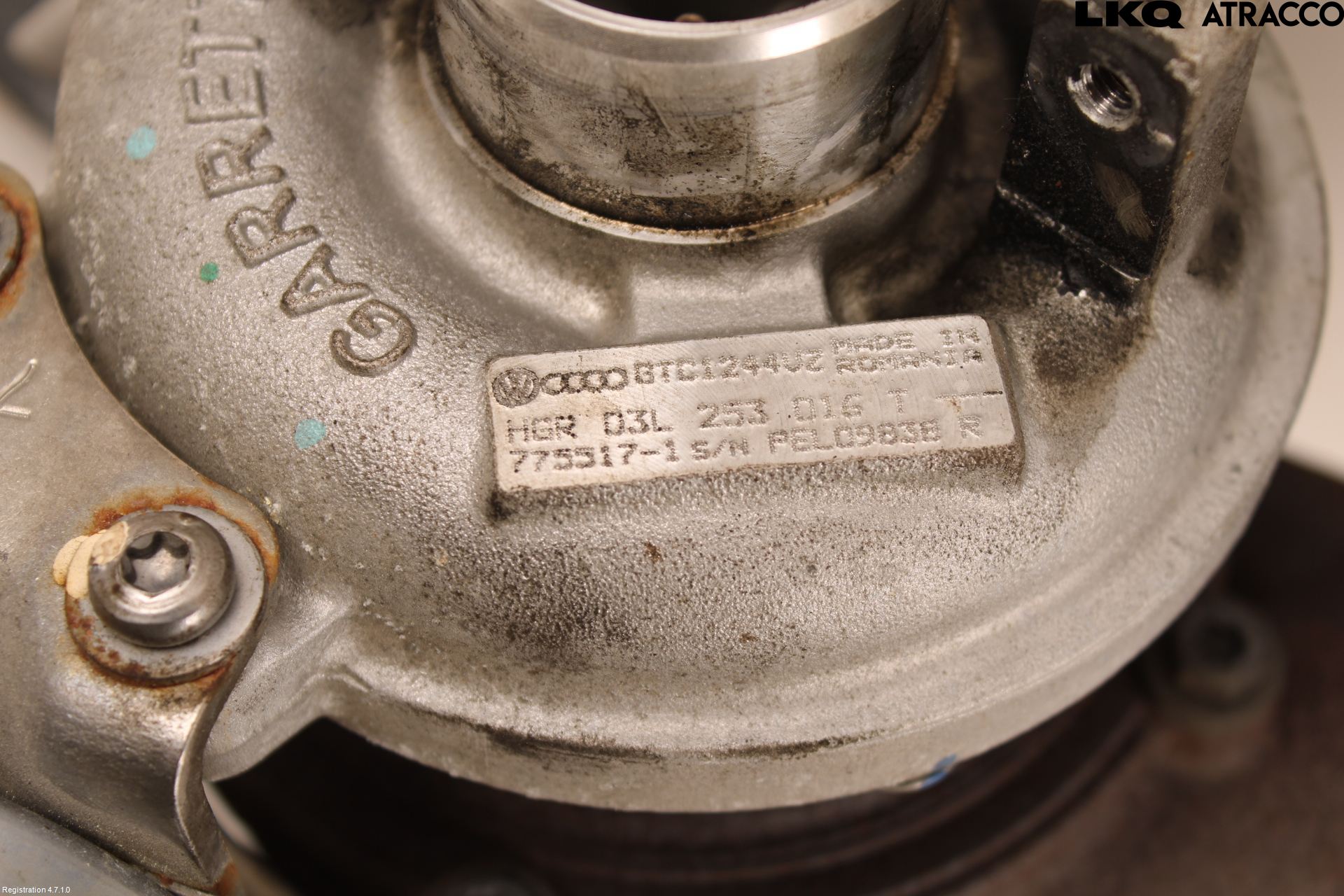 Volkswagen VW GOLF VI 09-13 Turboaggregat