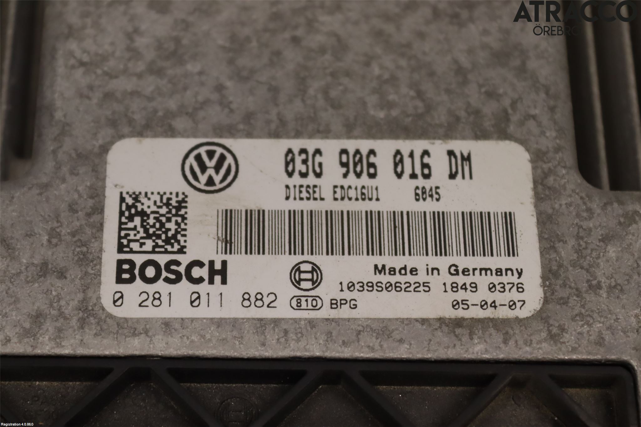 Volkswagen VW CADDY      04-10 Styreenhet Dieselpumpe