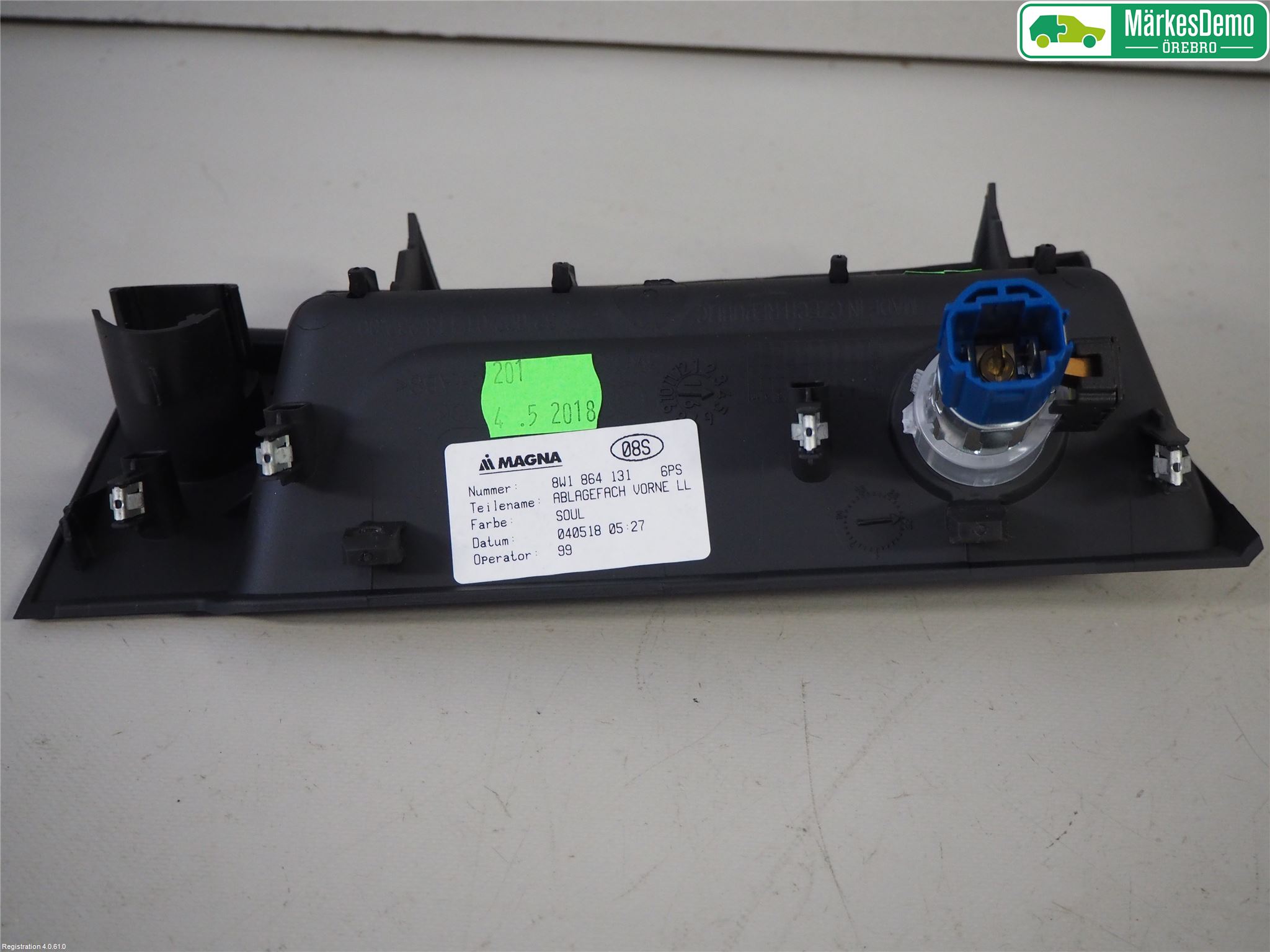 Audi A4/S4 B9 16-19 Innr Oppbevaringsrom
