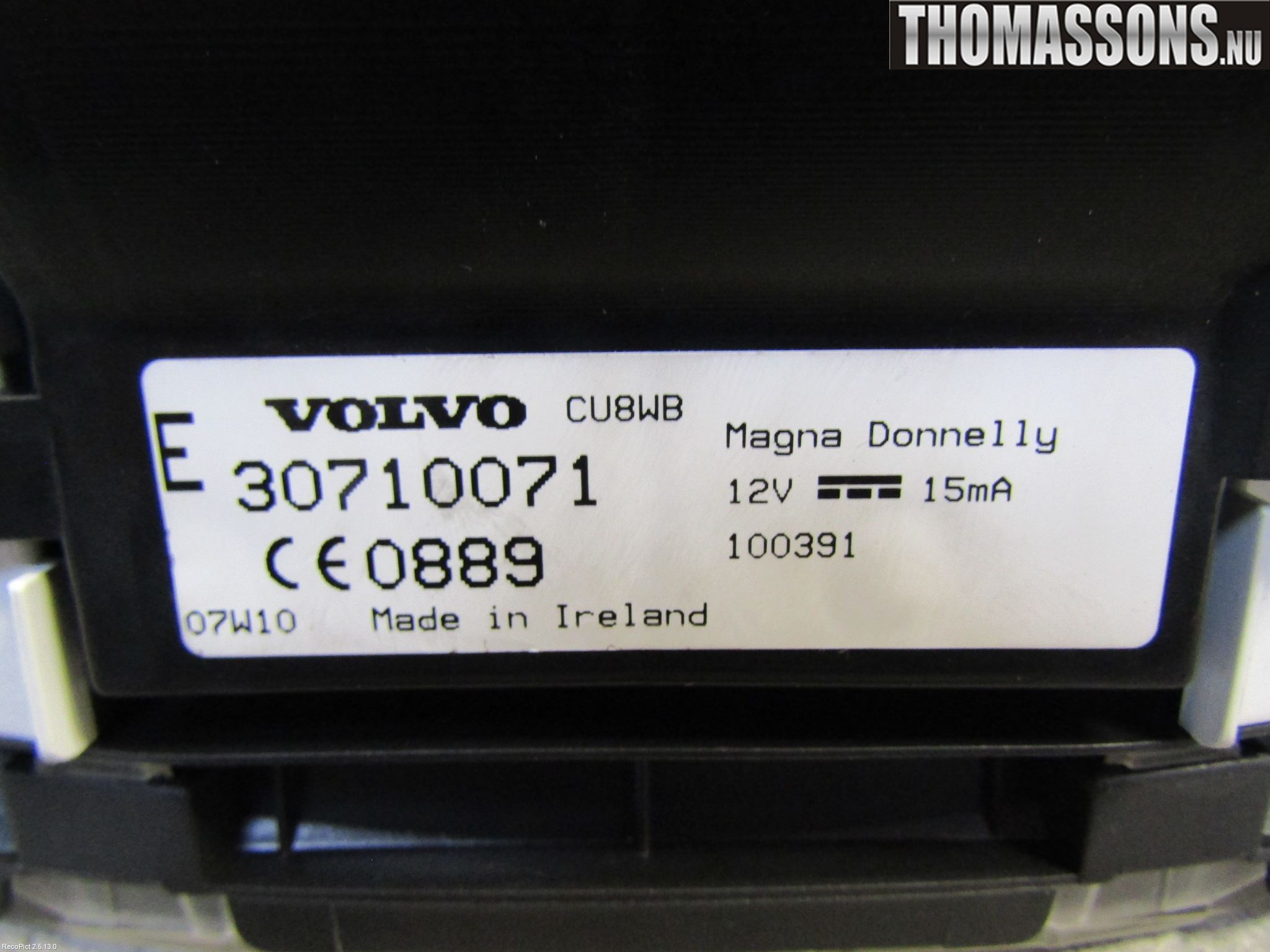 Volvo C30 07-10 Instr Kombinert