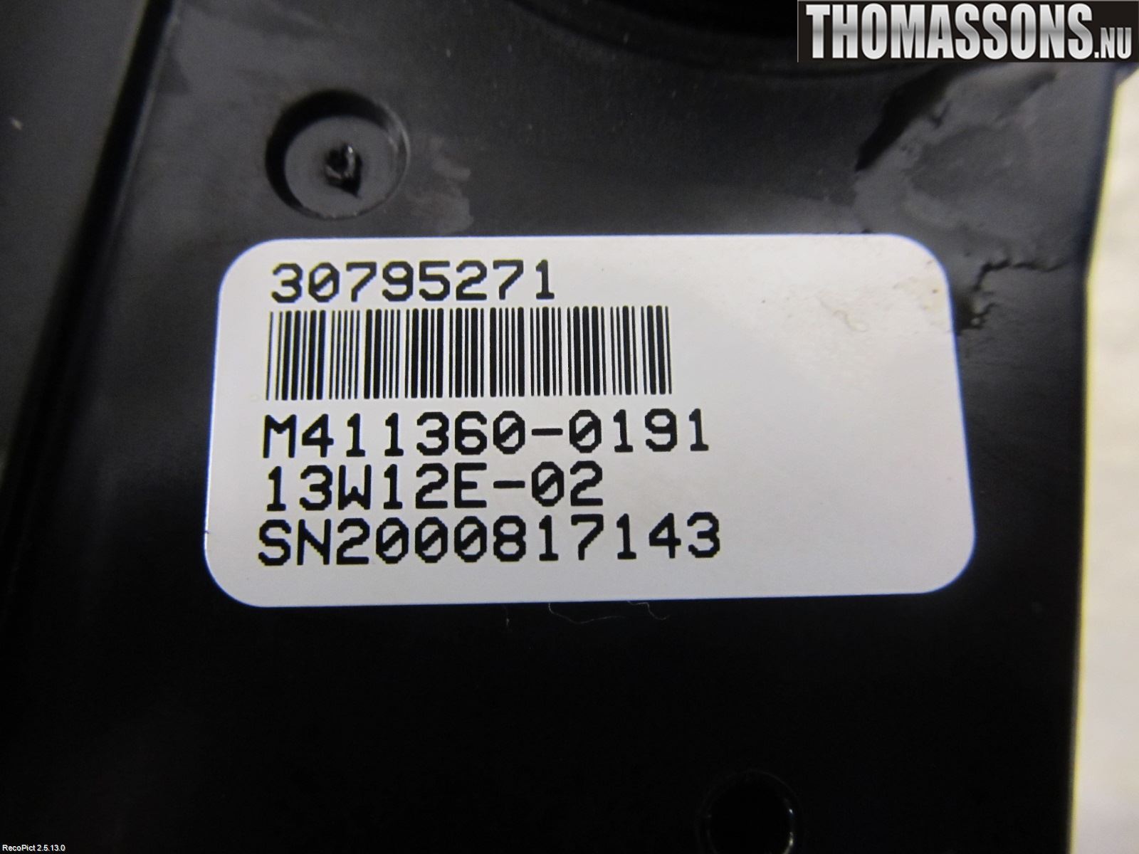 Volvo V60 11-13 Varme Ac Betjening-Display