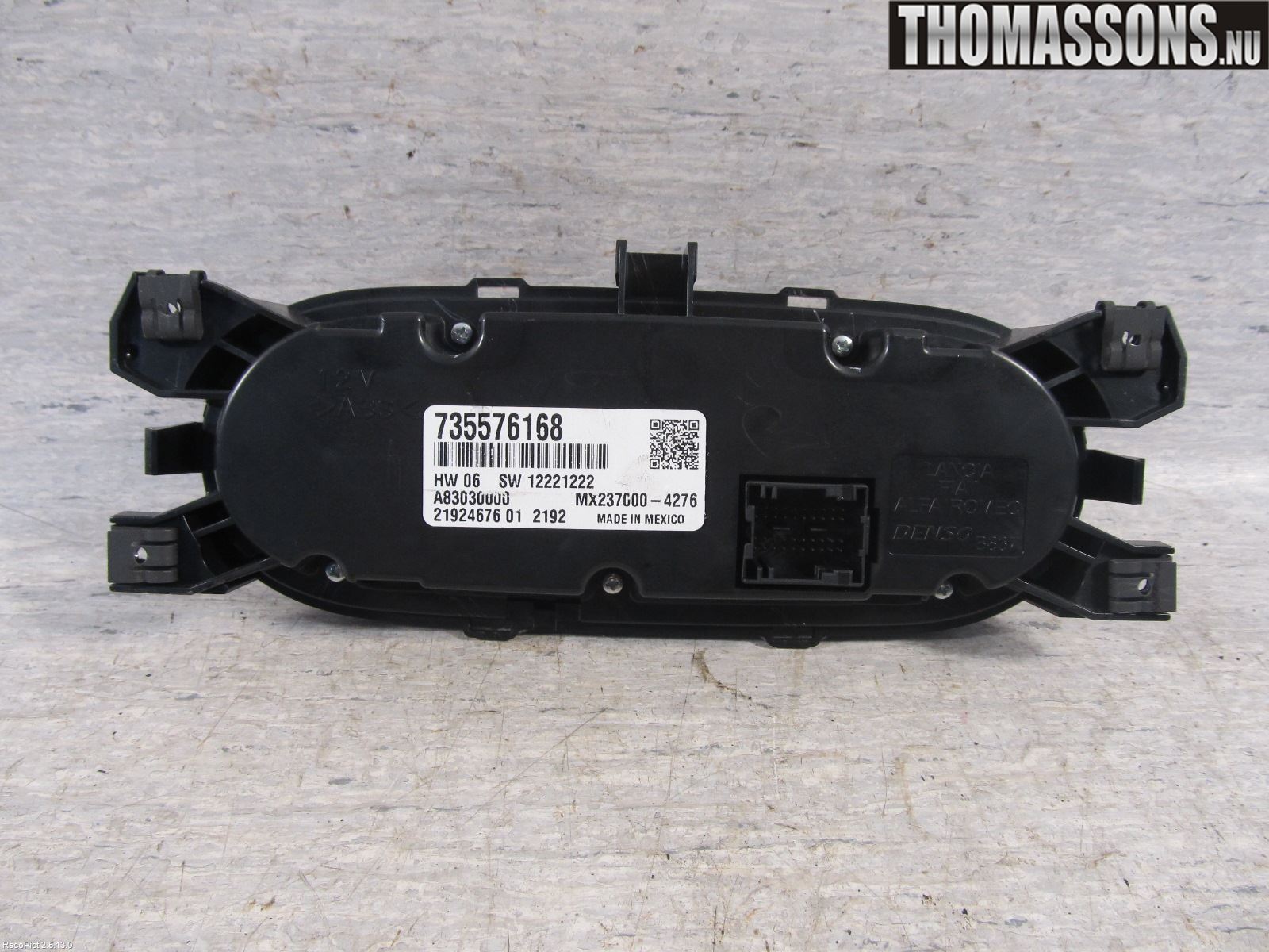 Fiat 500L 13-19 Varme Ac Betjening-Display