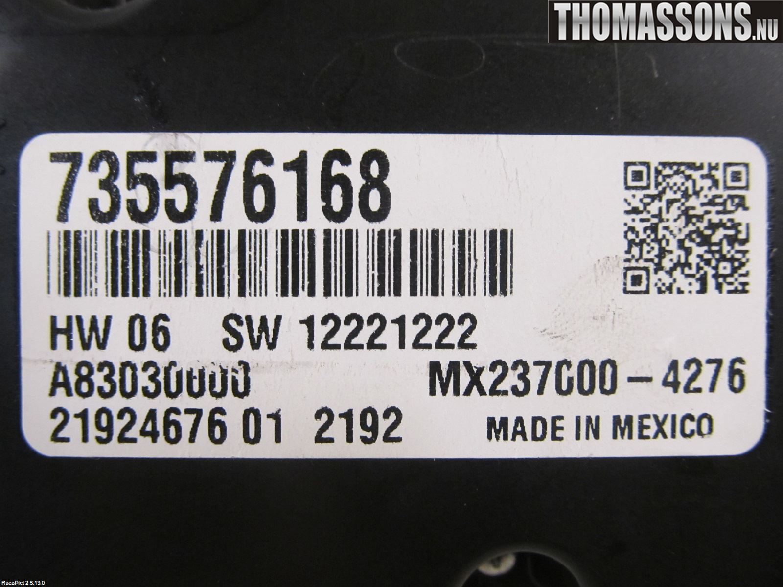 Fiat 500L 13-19 Varme Ac Betjening-Display