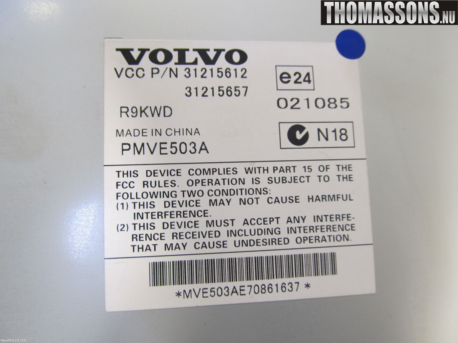 Volvo V70 08-13 Stereo Forsterker