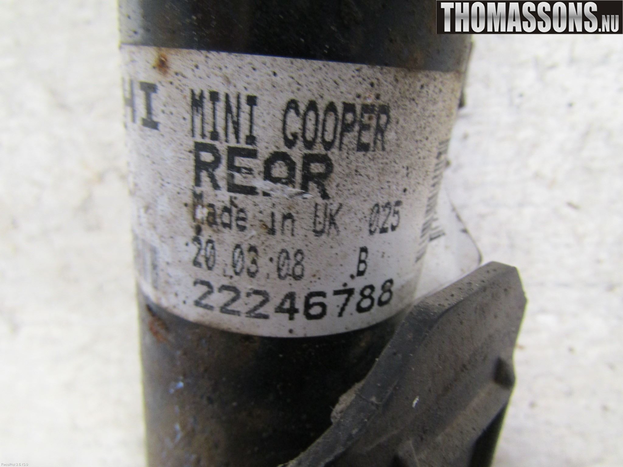 Mini COUPE R56 05-14 Fjærbein Bak